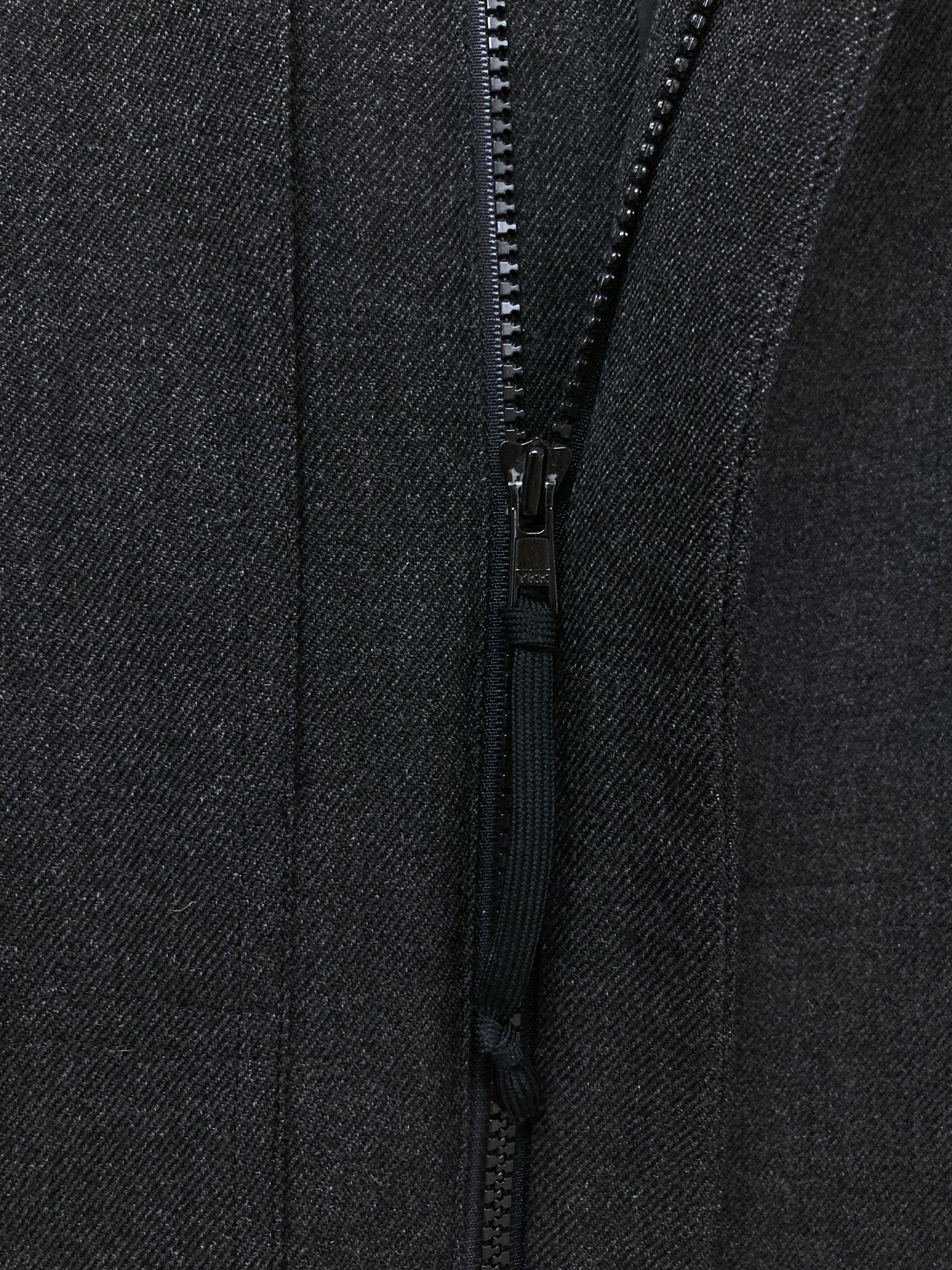 Ryuichiro Shimazaki Homme dark grey wool eight pocket hooded coat 
