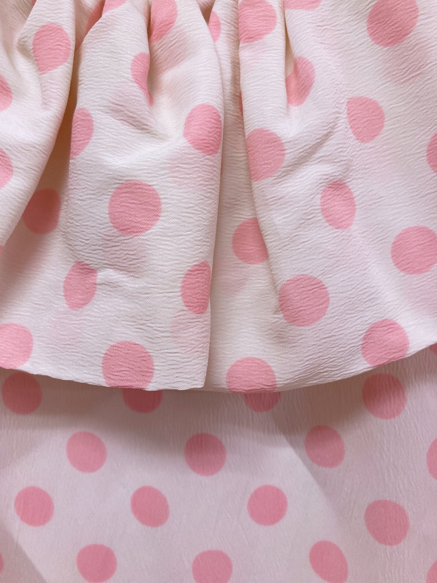 Rudi Gernreich 1970s semi-sheer frilled collar maxi dress with pink spots