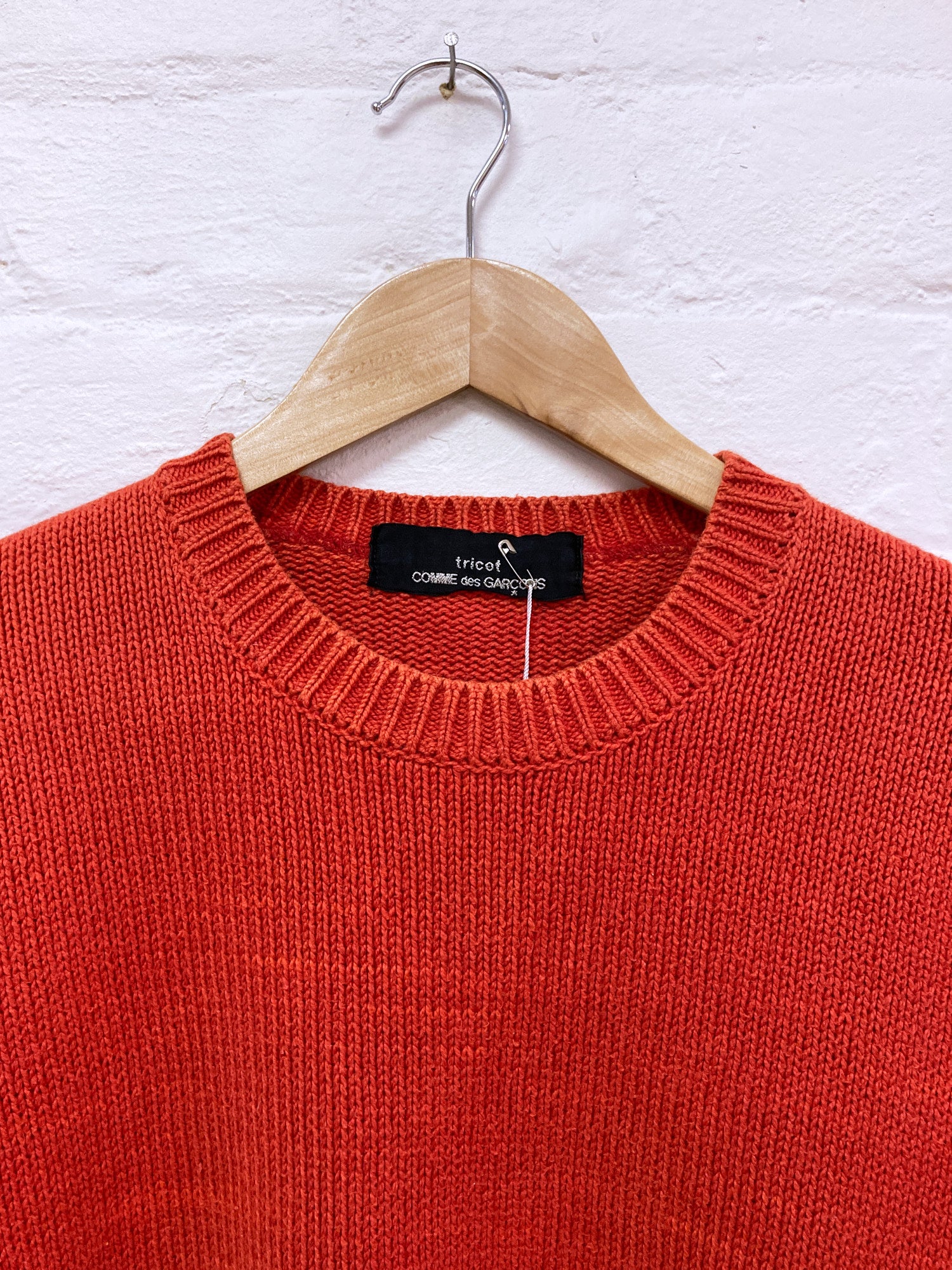 Comme des garcons jumper orange best sale