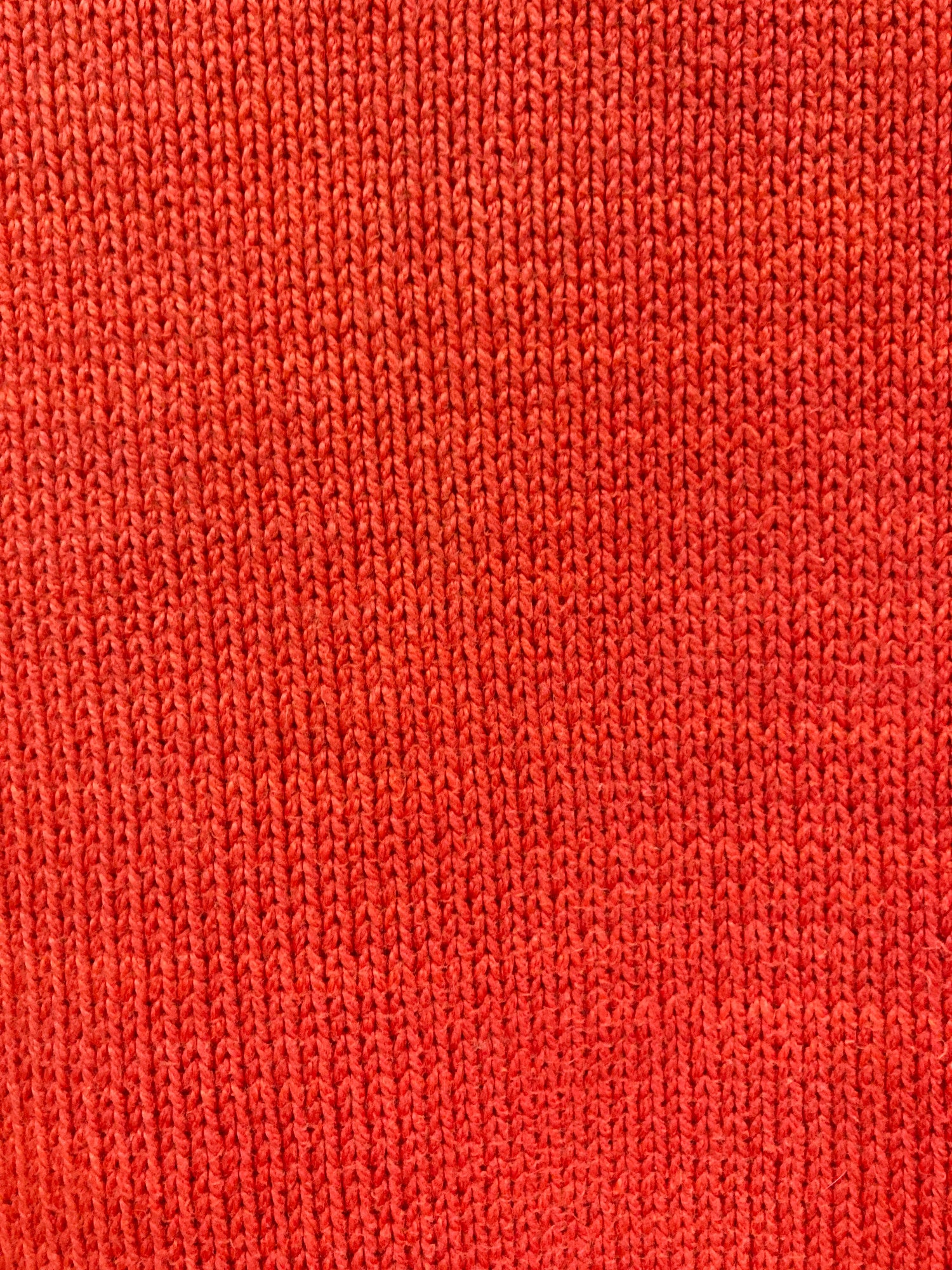 Tricot Comme des Garcons 1980s reddish orange heavy cotton crew neck jumper