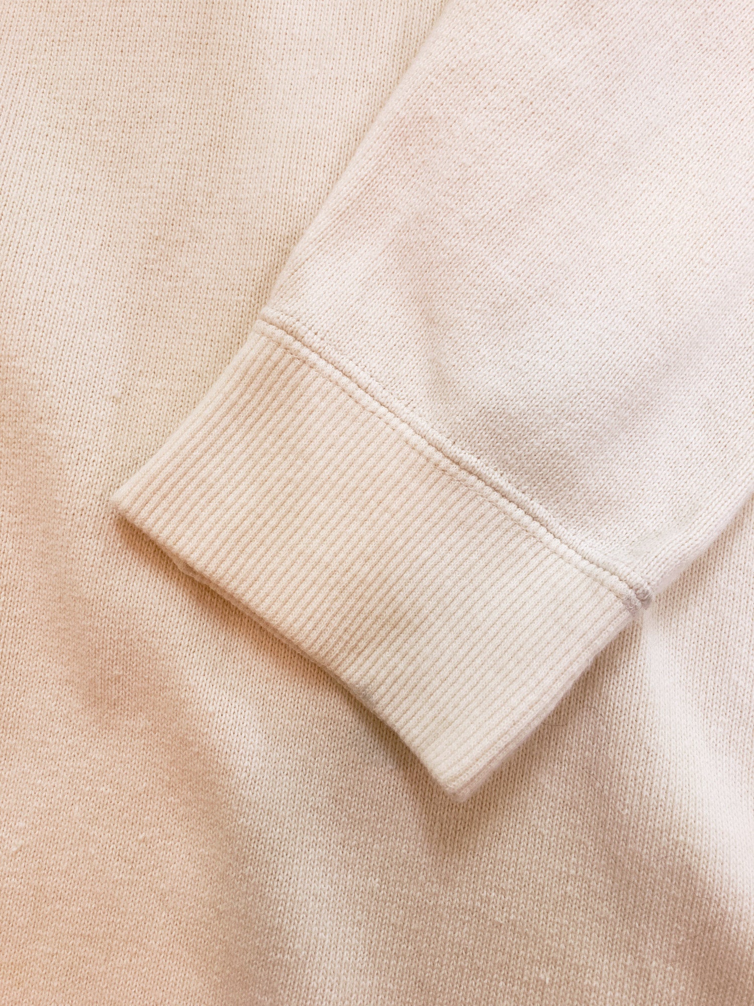 Keita Maruyama beige cotton full length hoodie dress with bowling pin motif - M