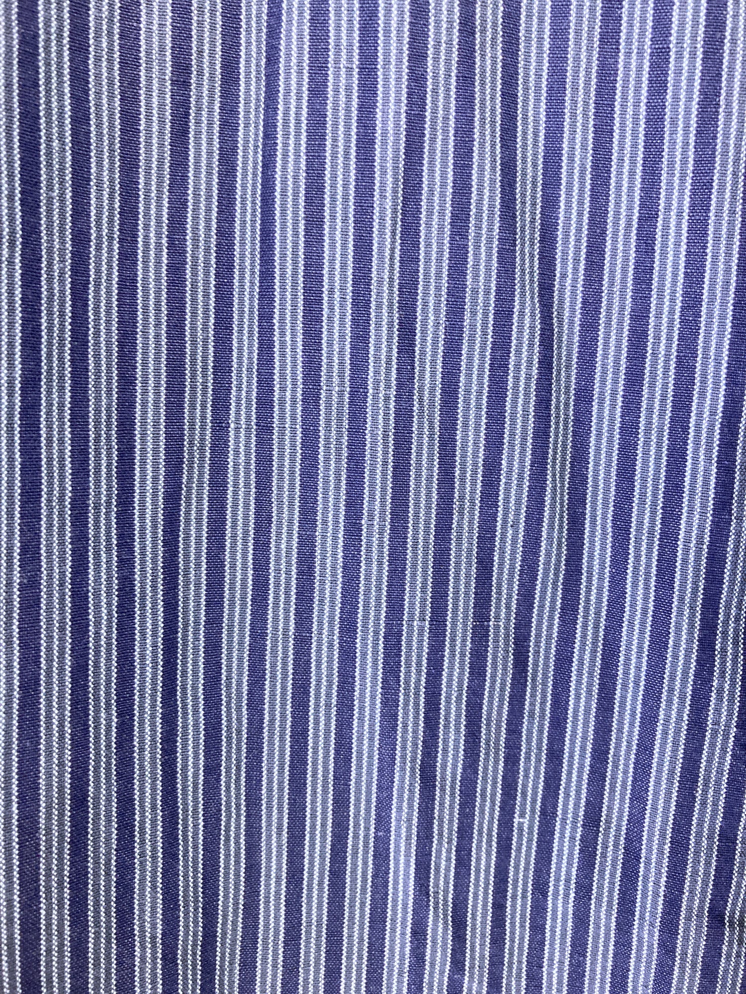 Kenzo Homme 1990s blue striped linen cotton work jacket - sz 2 M S