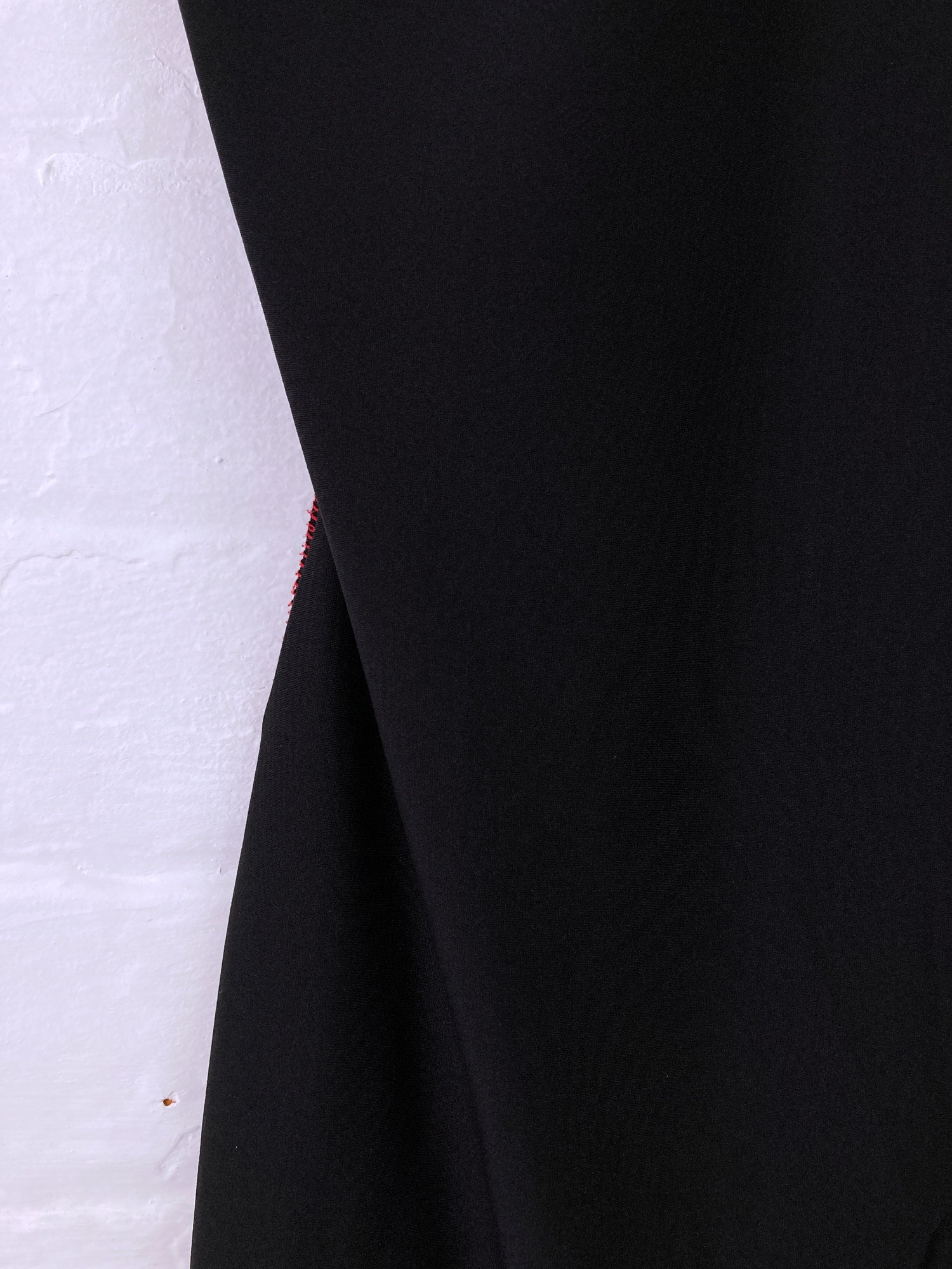 Xuly Bet 1990s black polyester deep v neck short sleeve mini dress