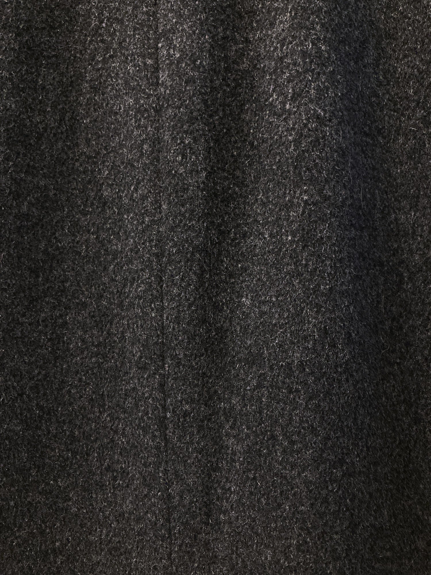 Portfolio by Jean Colonna grey melton wool overcoat with leopard print lining