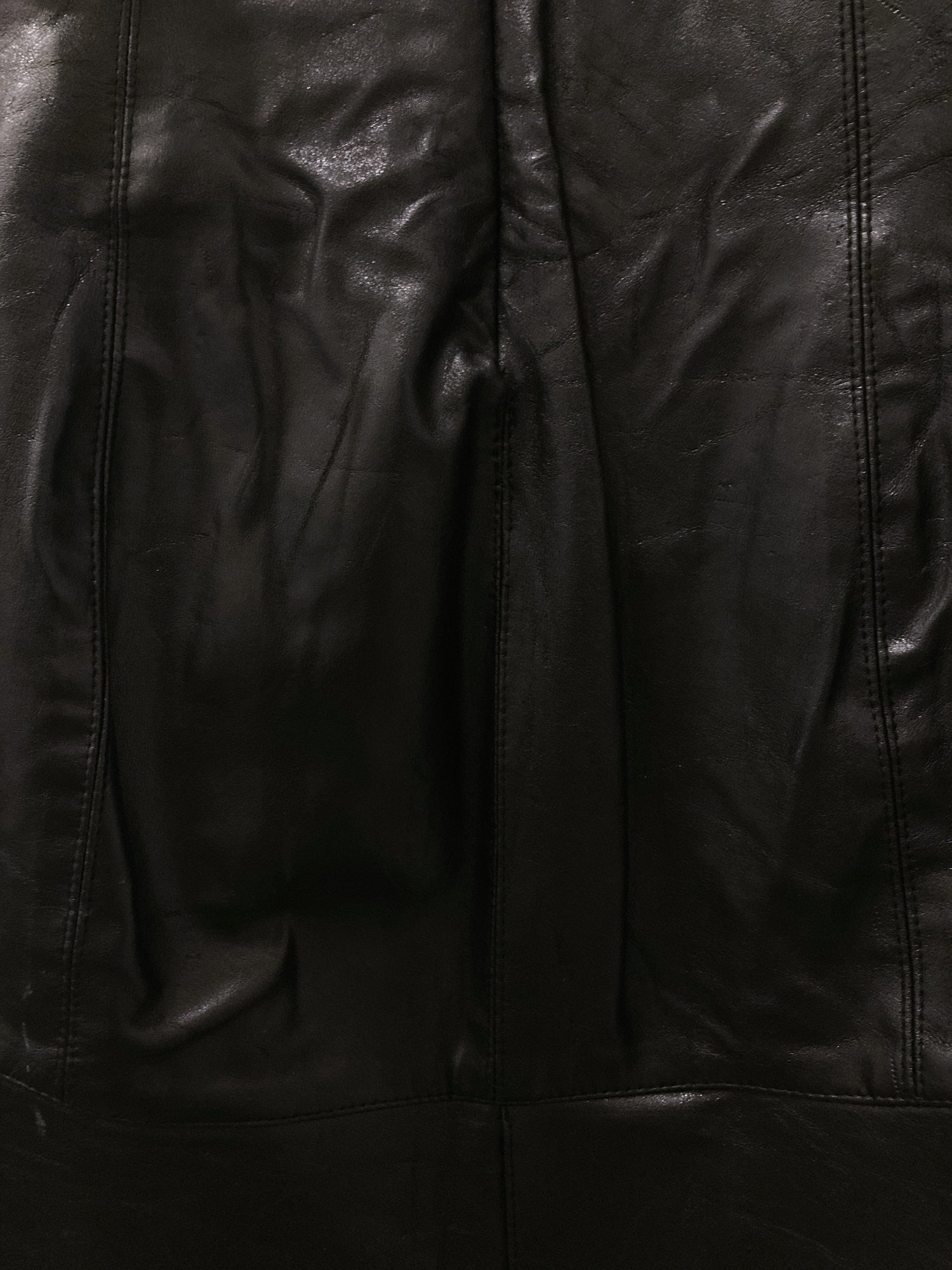 Jean Colonna black mesh and vinyl tight sleeveless dress - size S
