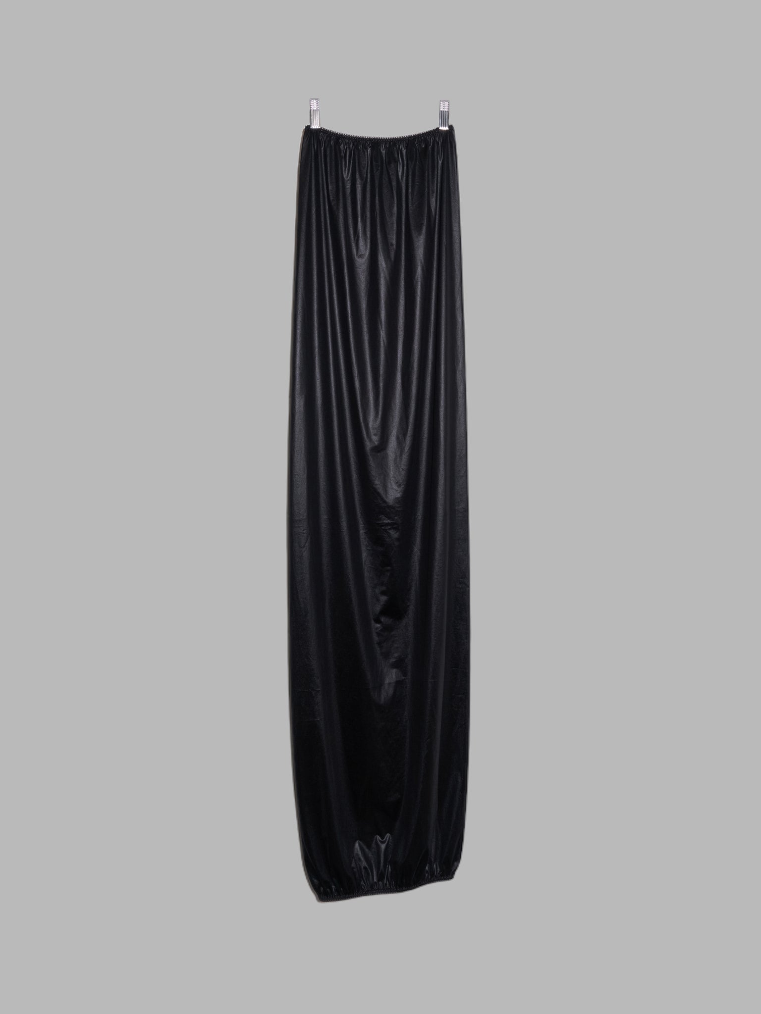 Jean Colonna sheeny black tube dress or double-layered skirt - size 38