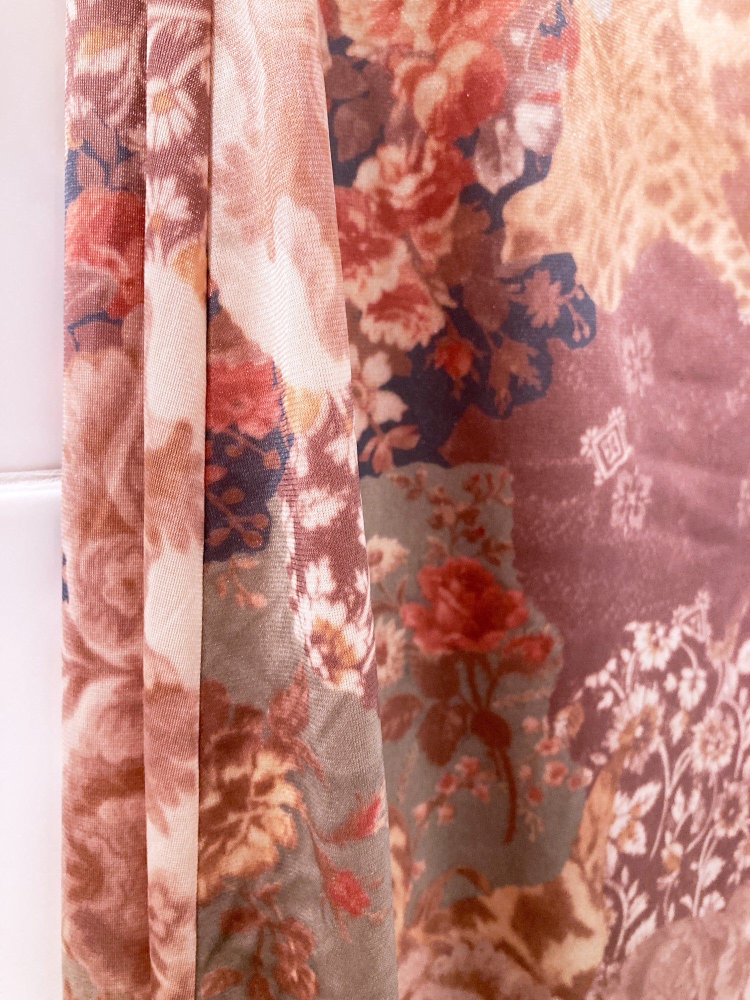 Jean Colonna multicolour floral print slip dress with adjustable spaghetti strap