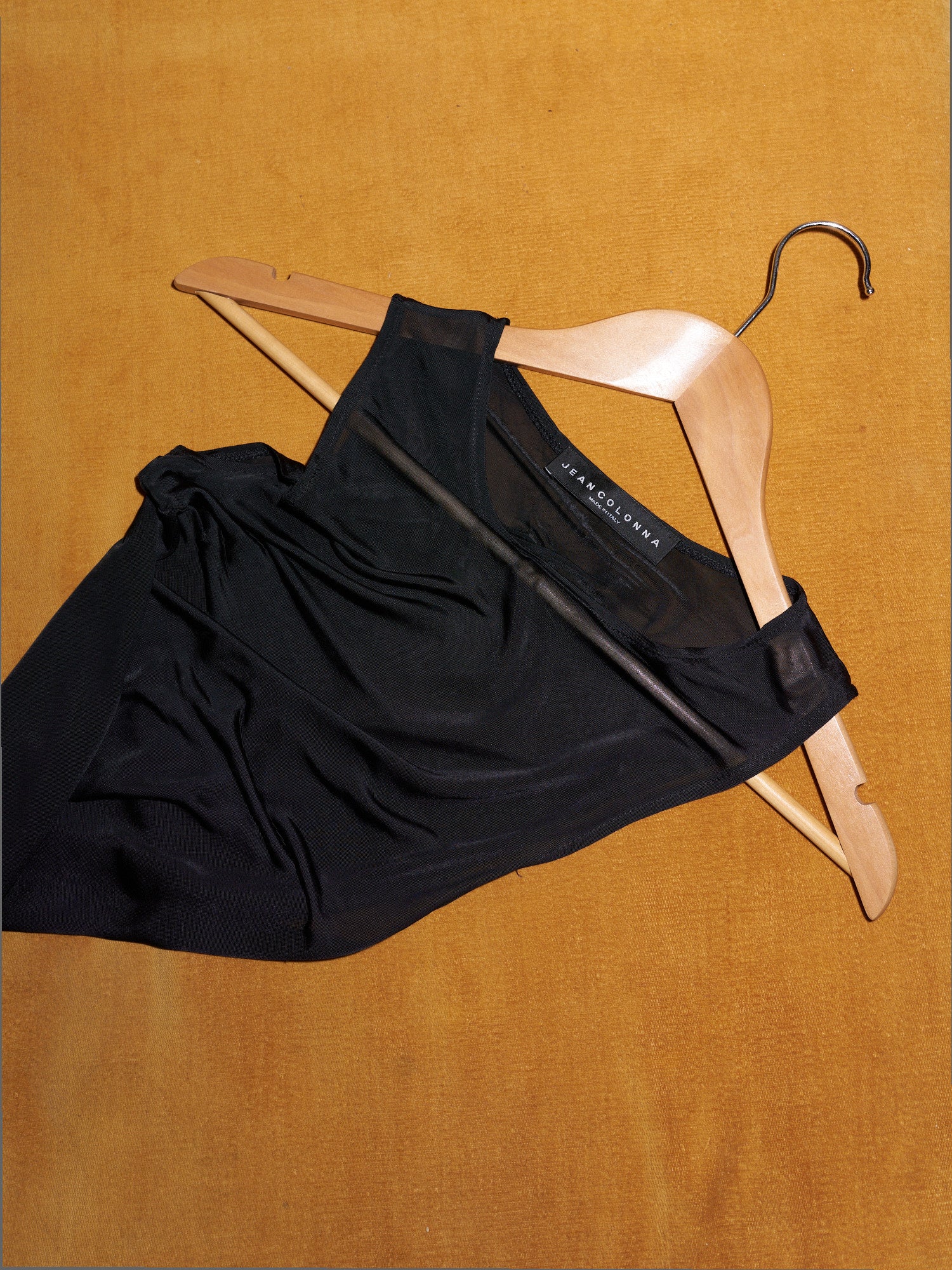 Jean Colonna black double layered sleeveless dress - size 40