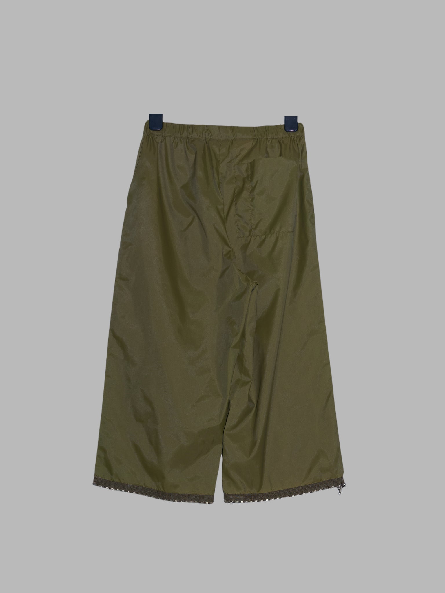 Jean Colonna khaki nylon zip-off leg trousers or shorts - size 44