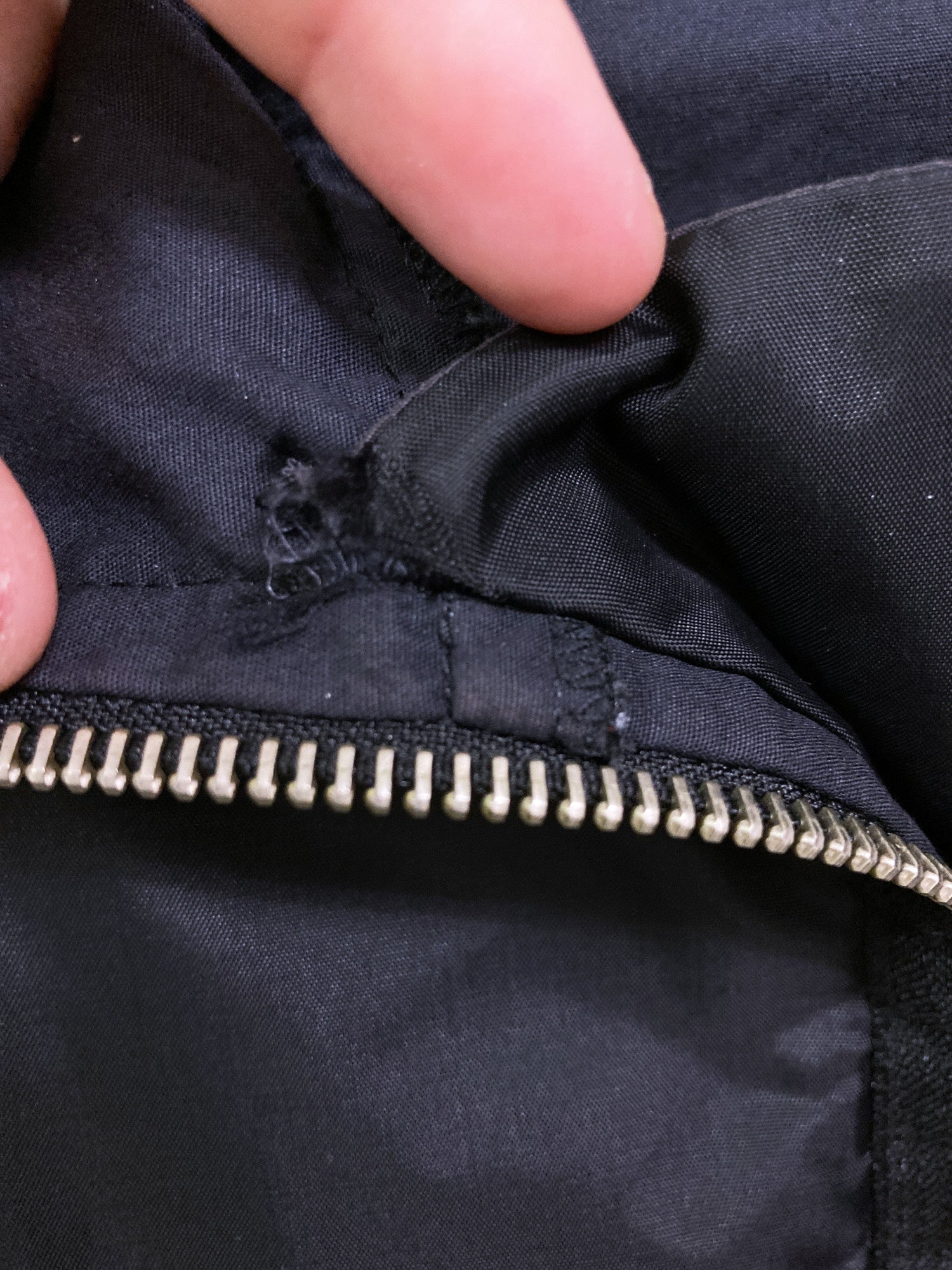 Jean Colonna padded black nylon hooded pullover windbreaker - size 48