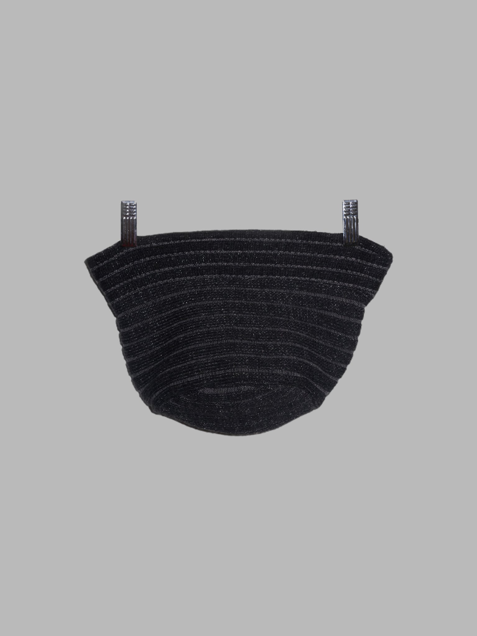 Jean Colonna dark grey knitted bucket hat