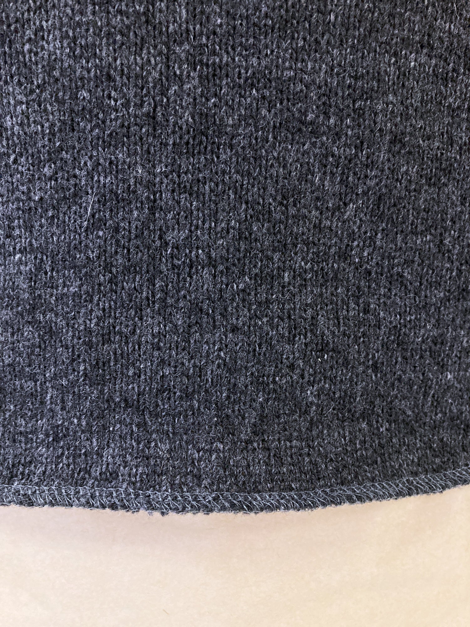 Jean Colonna dark grey jumper with zip off sleeves - S