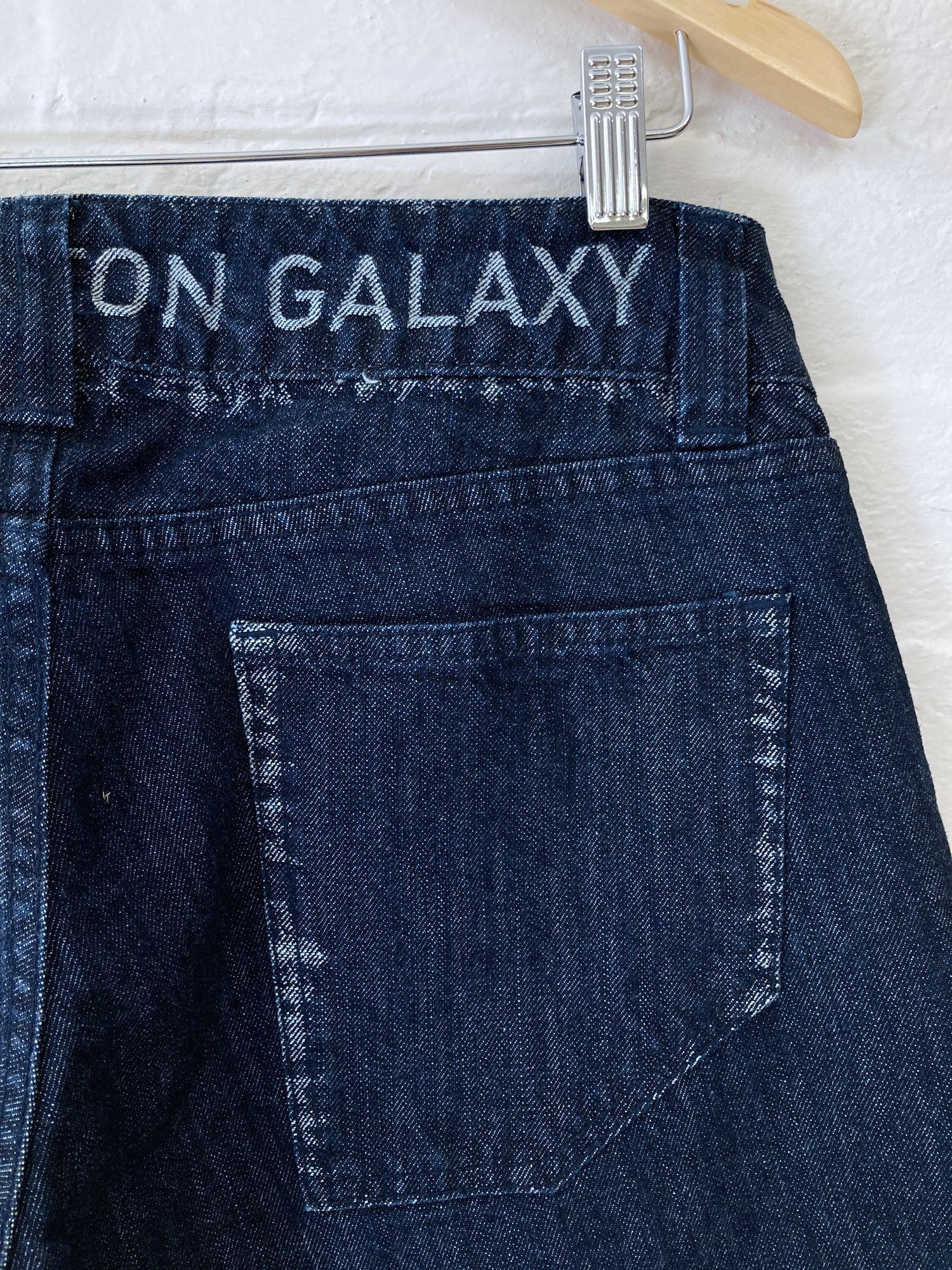 Issey Miyake ‘A.POC cotton galaxy’ indigo denim very wide leg jeans - sz 4 L M