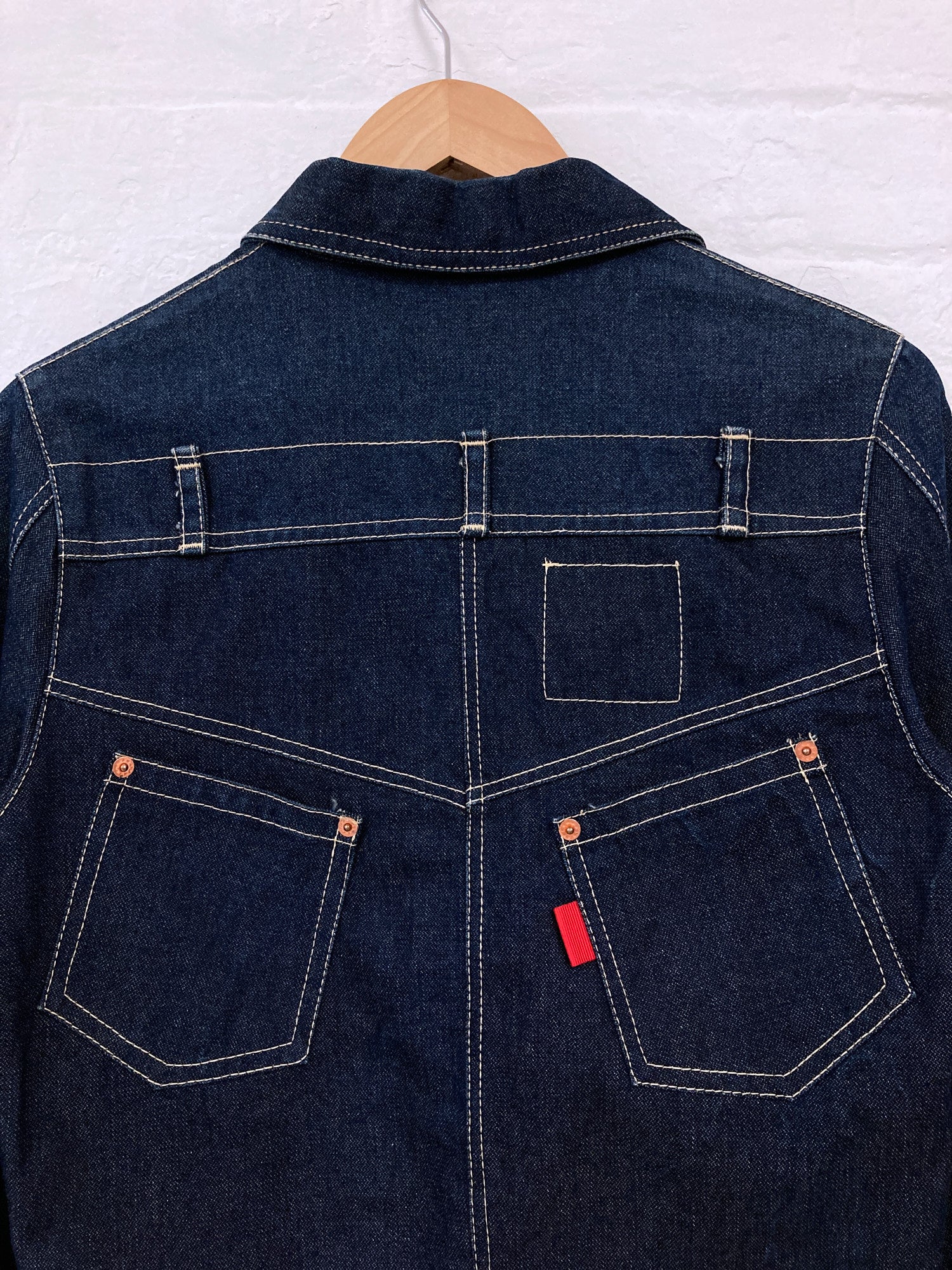 WooXoom Paris 1990s indigo cotton reconstructed denim jacket - 1 S