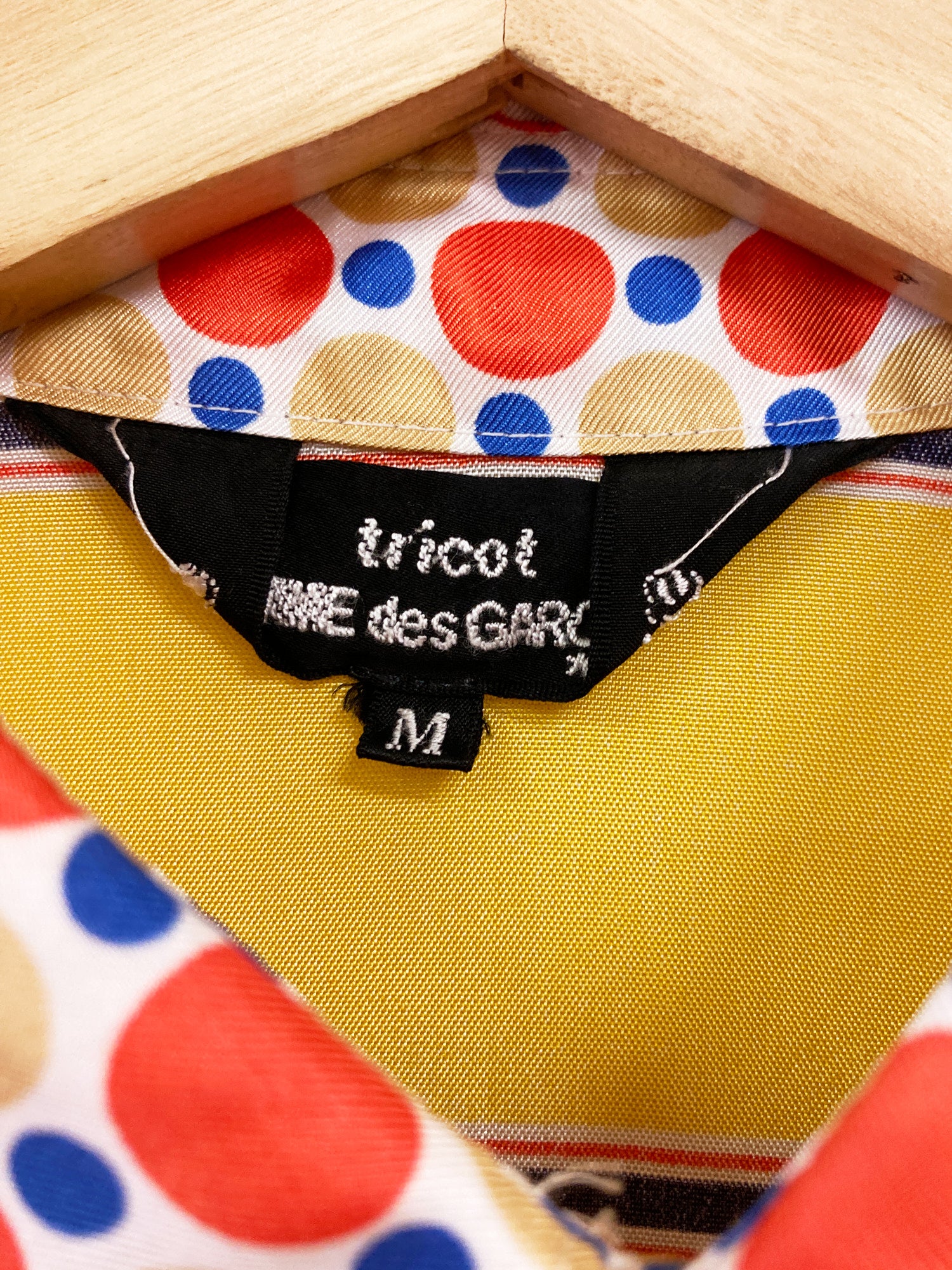 Tricot Comme des Garcons multicolour floral geometric