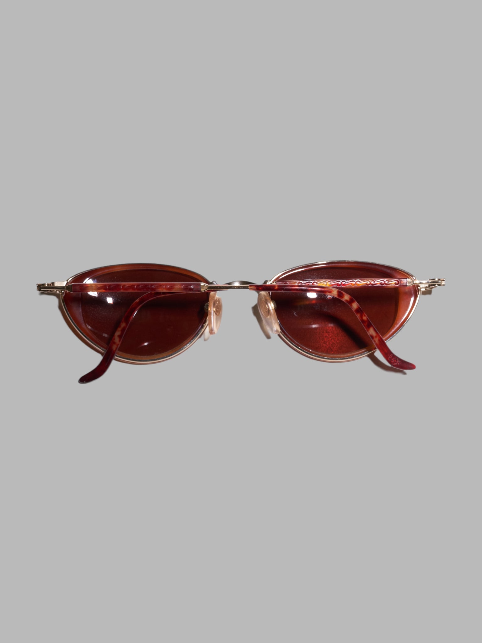 Martine Sitbon tortoiseshell framed sunglasses with dark brown lenses