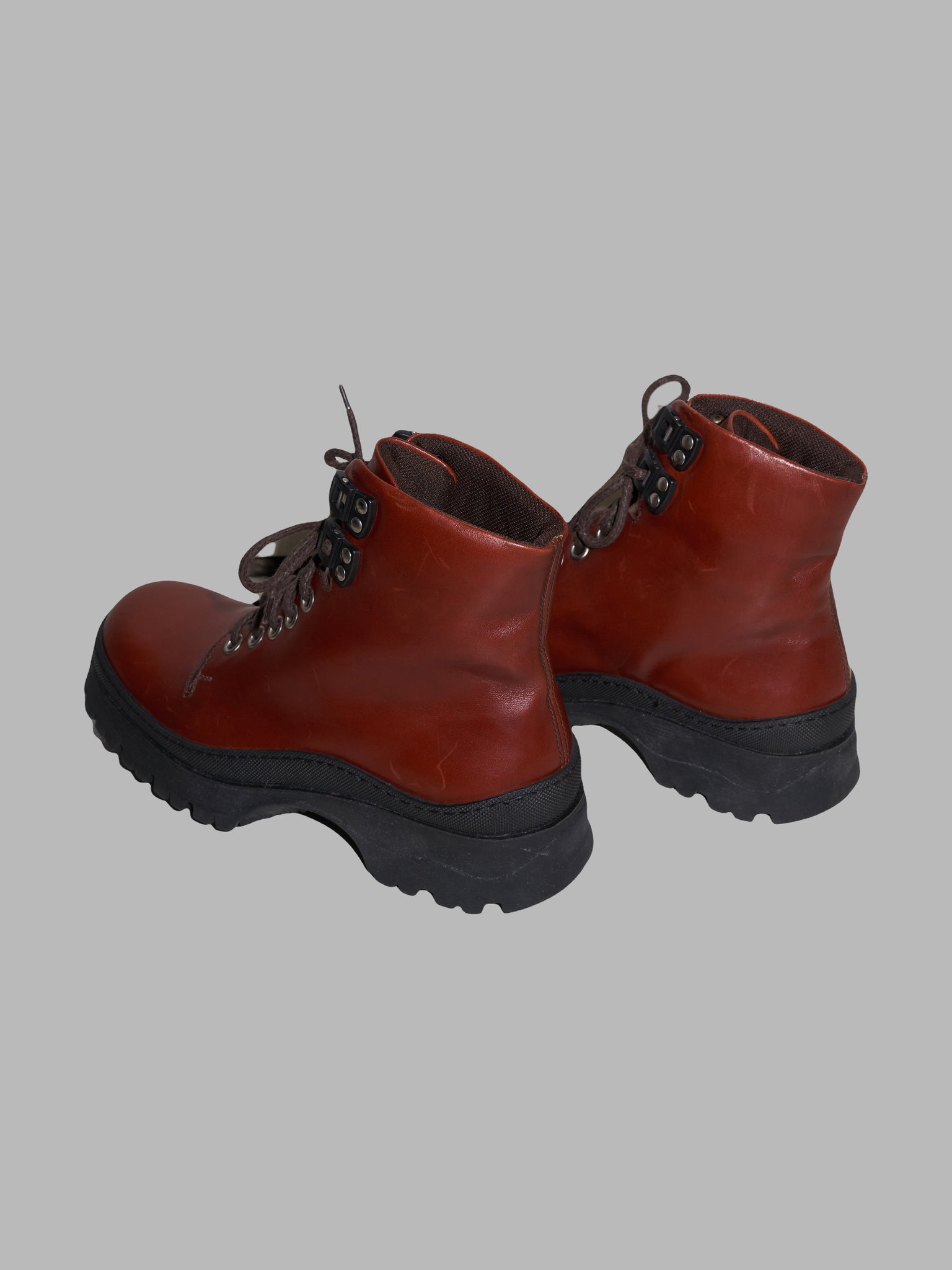 Premiata PR-1 brown leather lace up ankle boots - UK 5 / EU 39