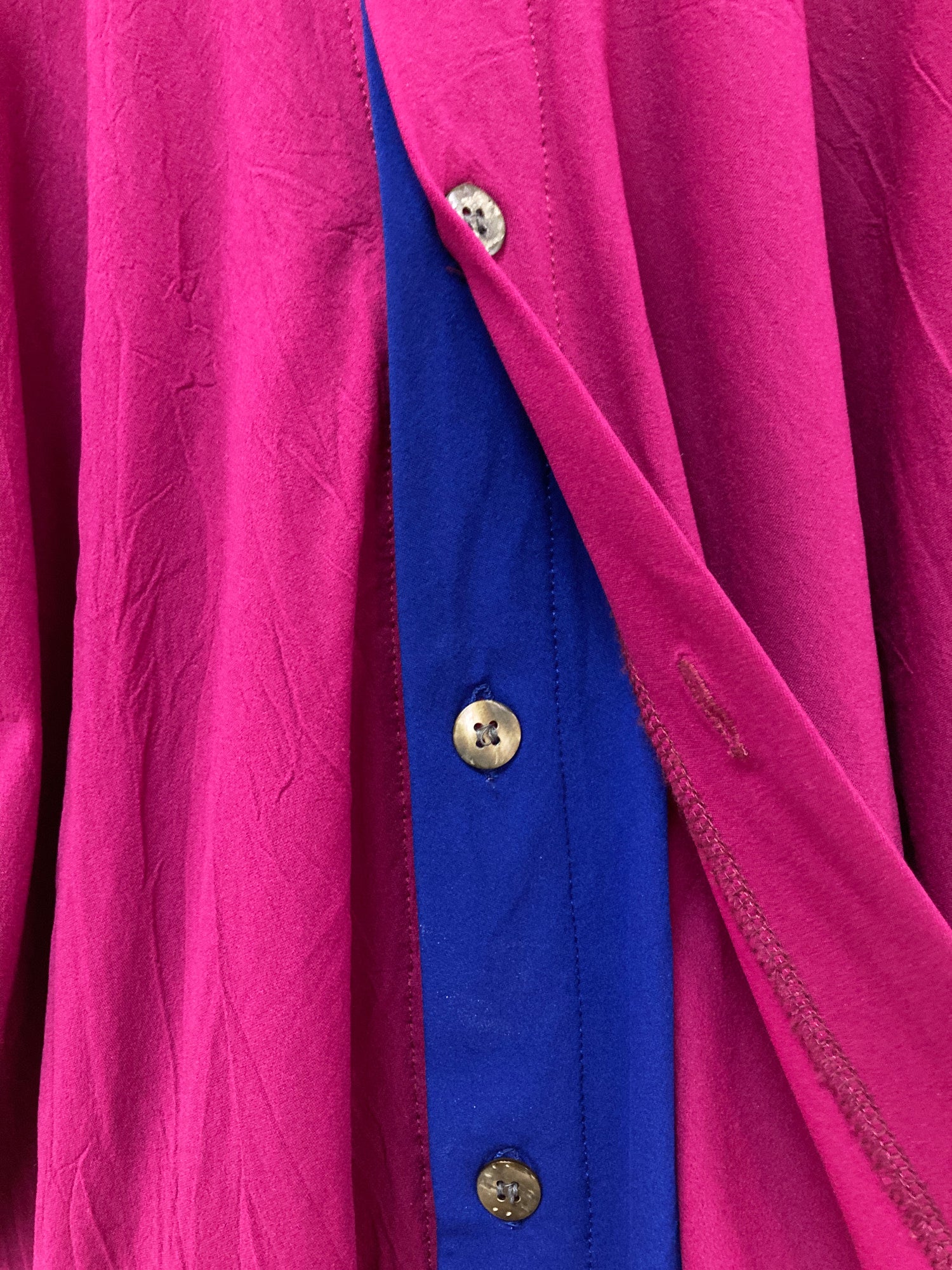 Comme des Garcons spring 1990 purple blue layered batwing top 
