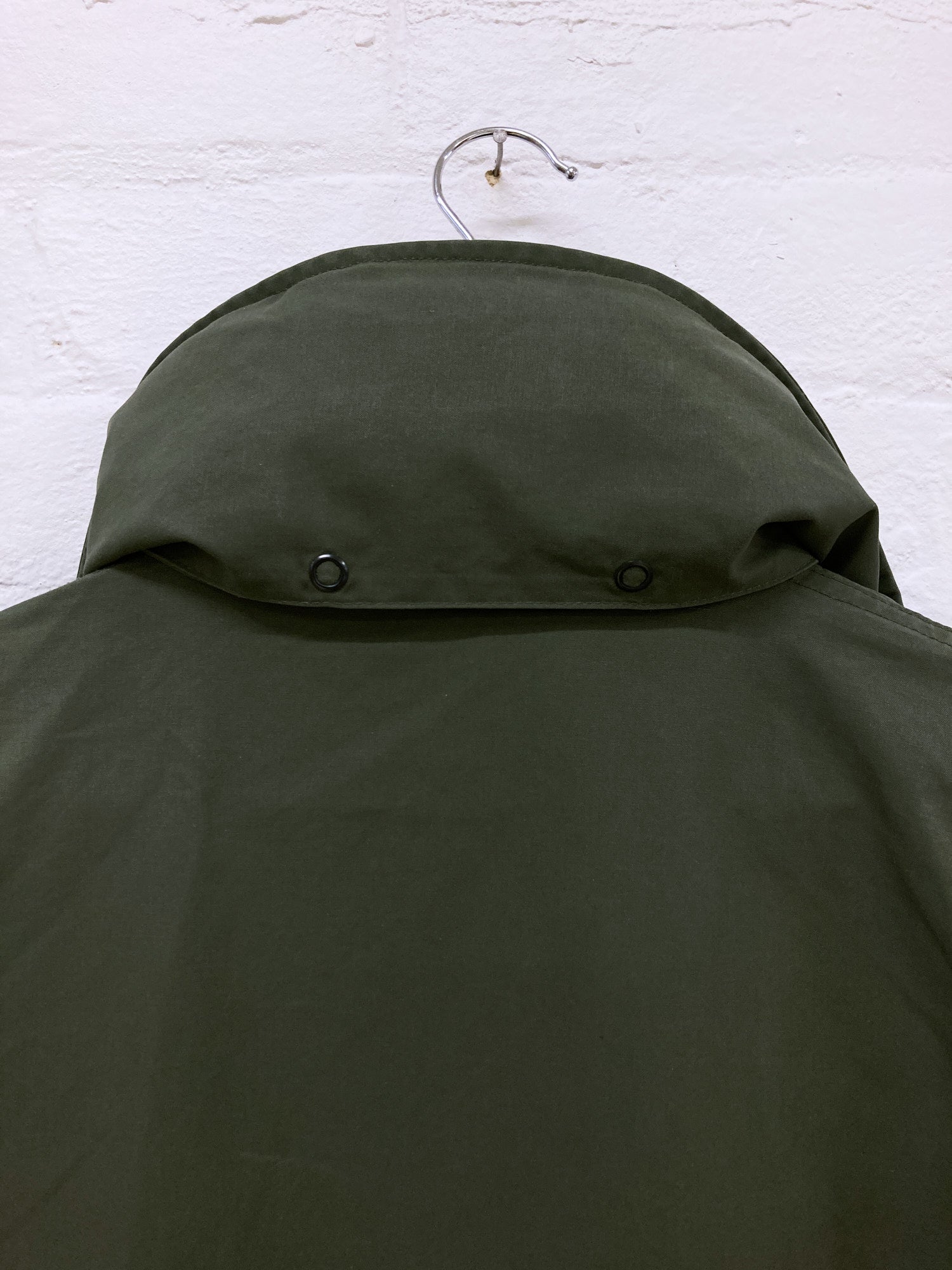 Christophe Lemaire 1990s - 2000s khaki canvas high neck hooded 