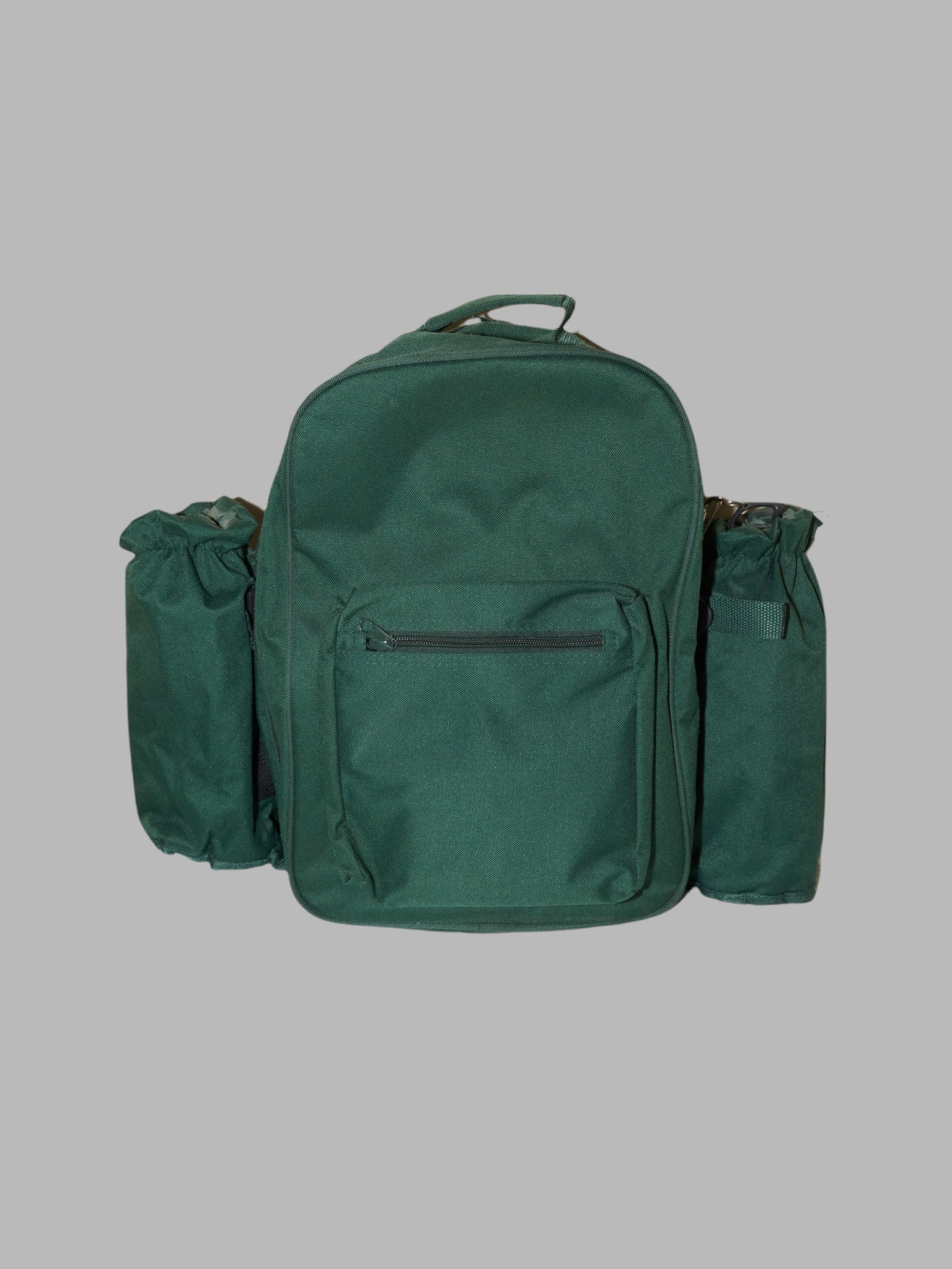 Green canvas “Lt Legal innovation and tech fest” backpack with full picnic set