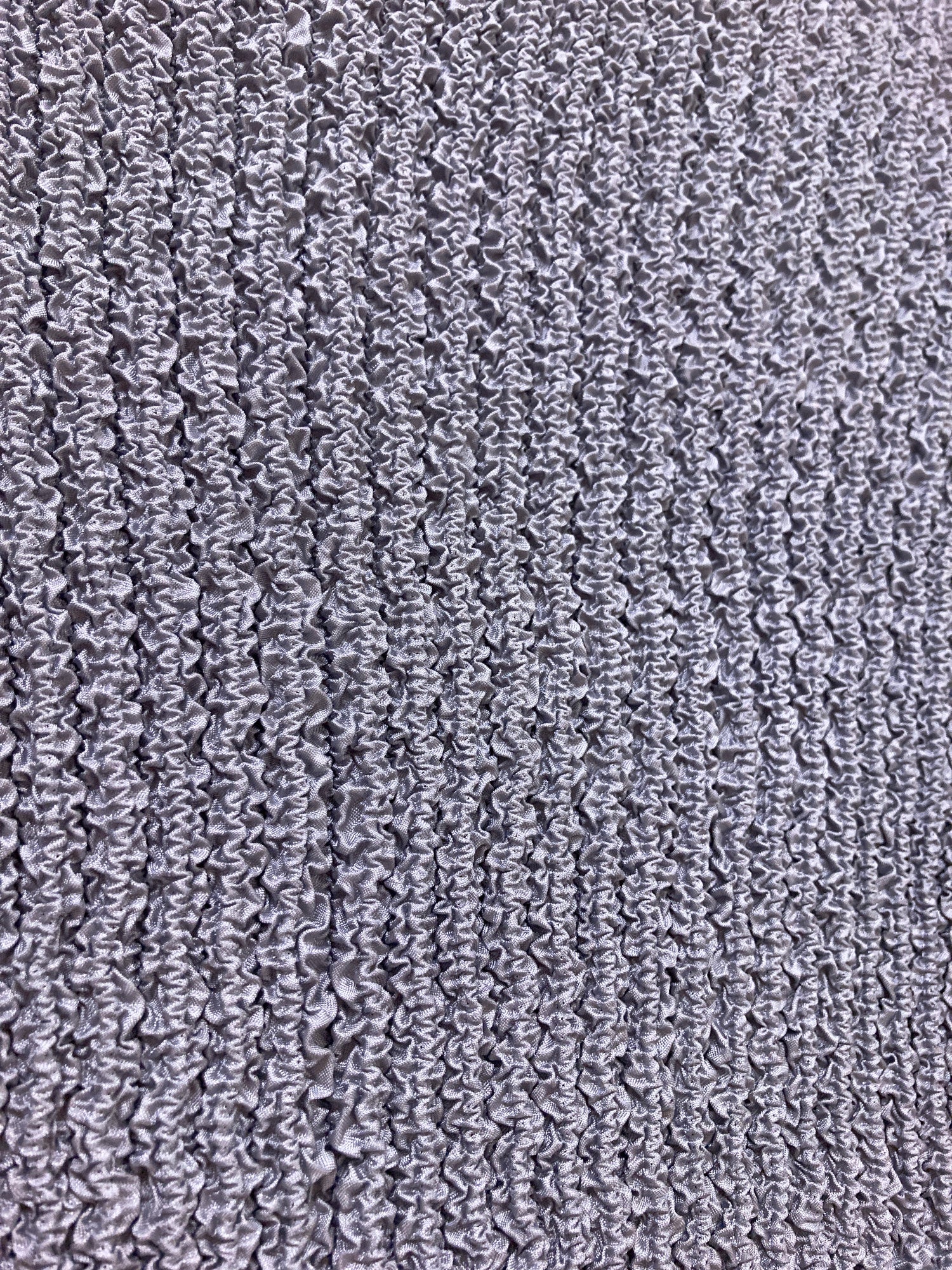 Yoshiki Hishinuma Peplum grey wrinkled polyester turtleneck - size 1 S