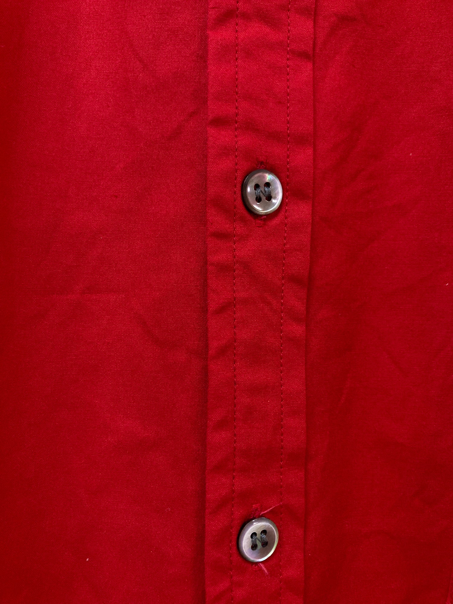 Jean Paul Gaultier Homme Objet red stretch cotton short sleeve