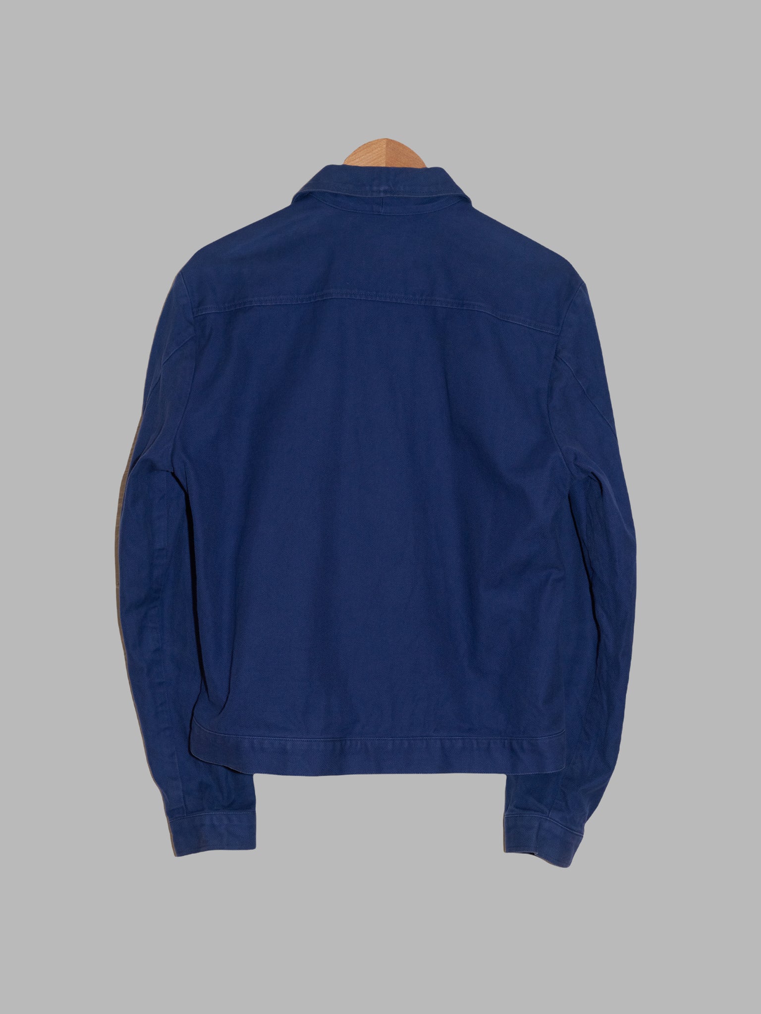Jose Levy a Paris 1990s blue cotton work jacket - size M S
