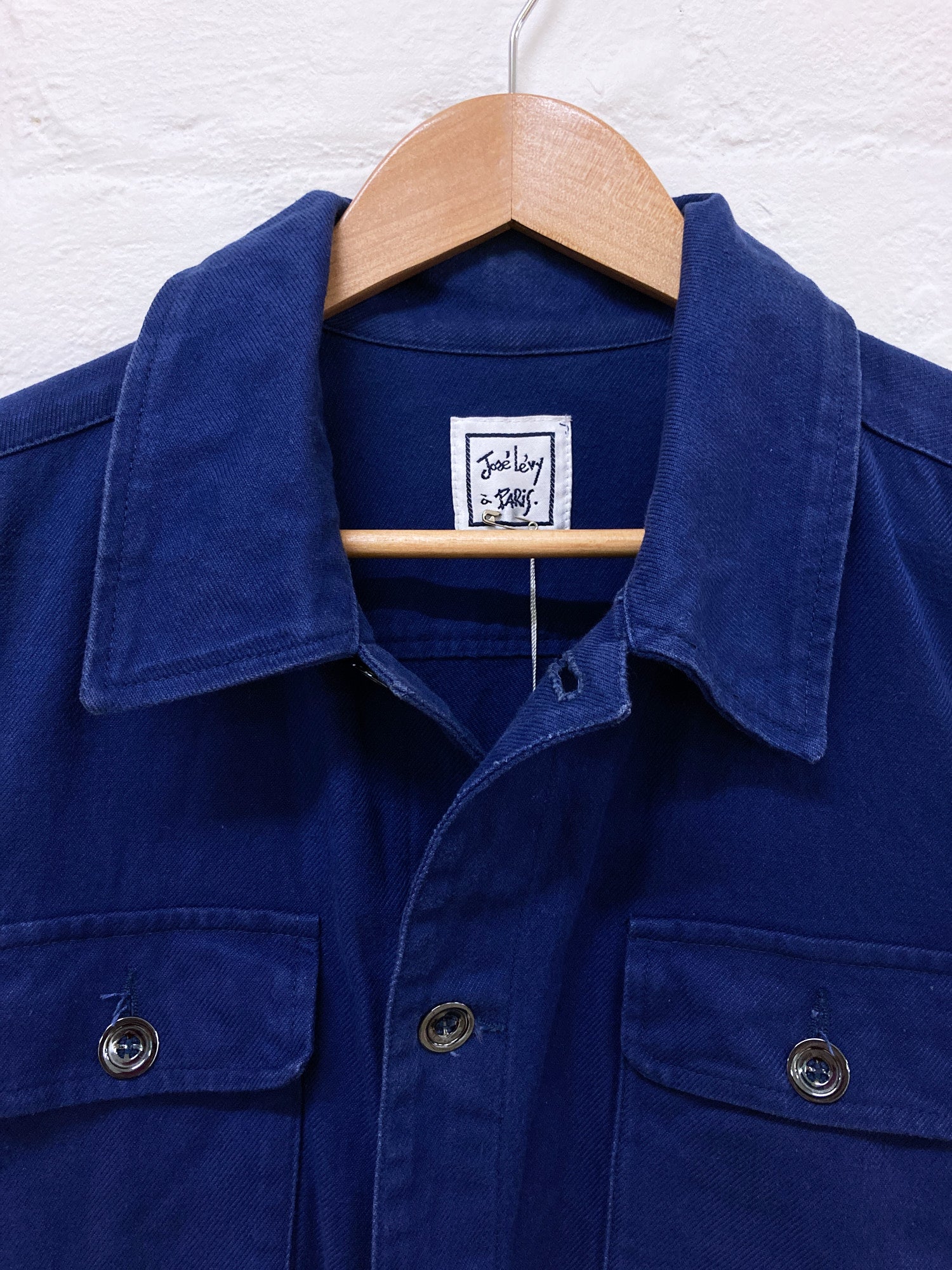 Jose Levy a Paris 1990s blue cotton work jacket – Filter store