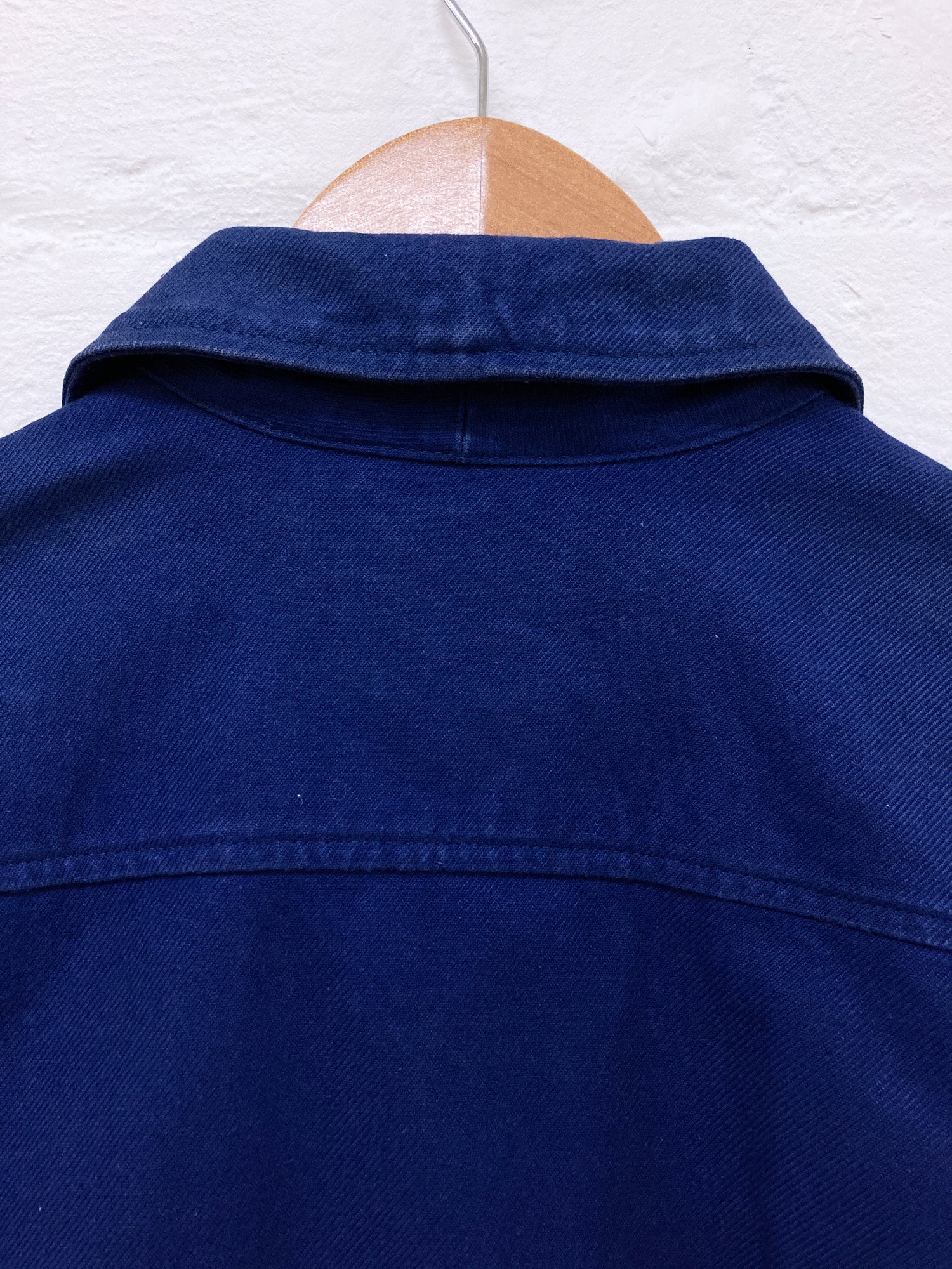 Jose Levy a Paris 1990s blue cotton work jacket - size M S