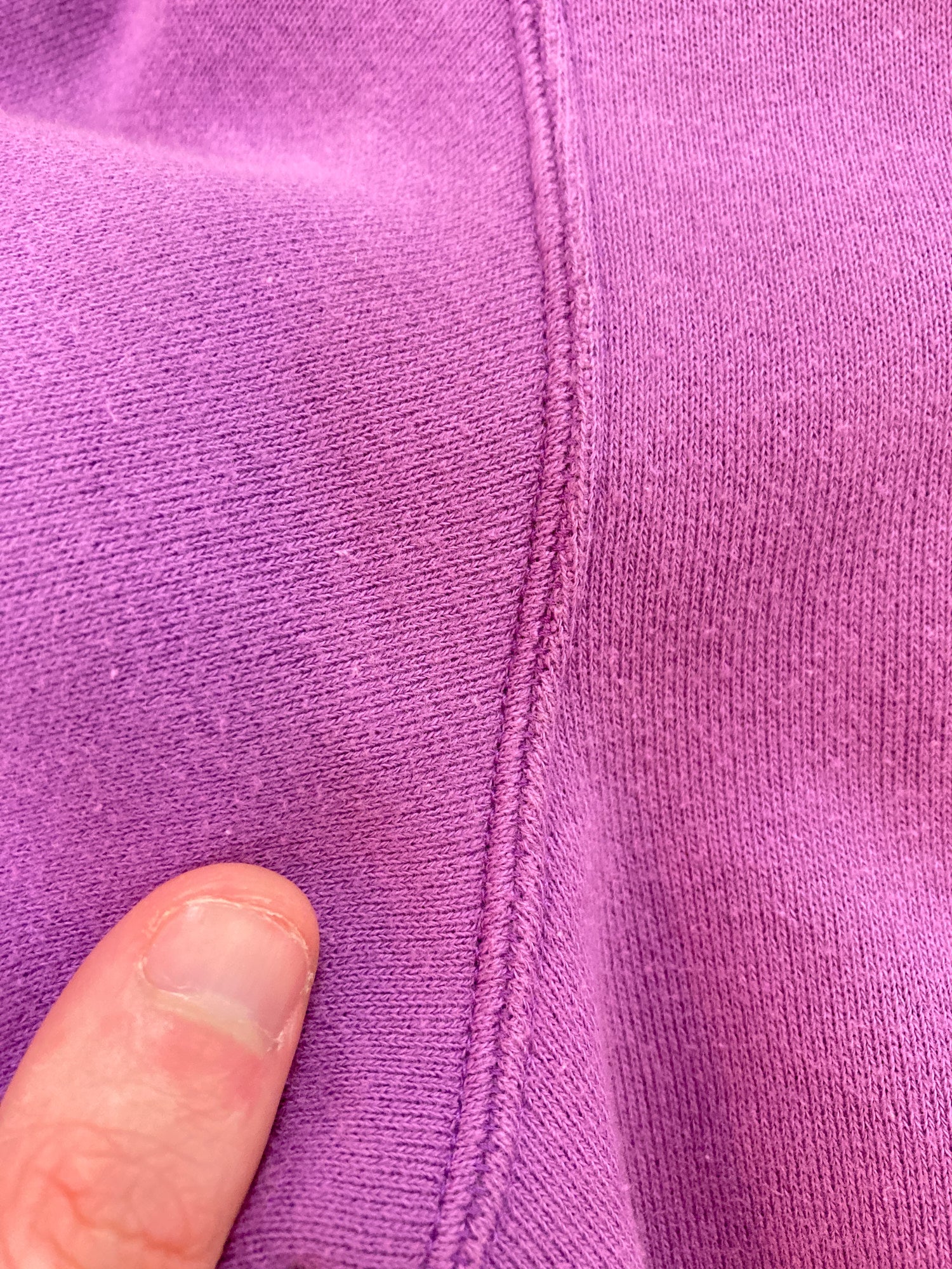 Robe de Chambre Comme des Garcons 2000 cropped purple cotton sweatshirt