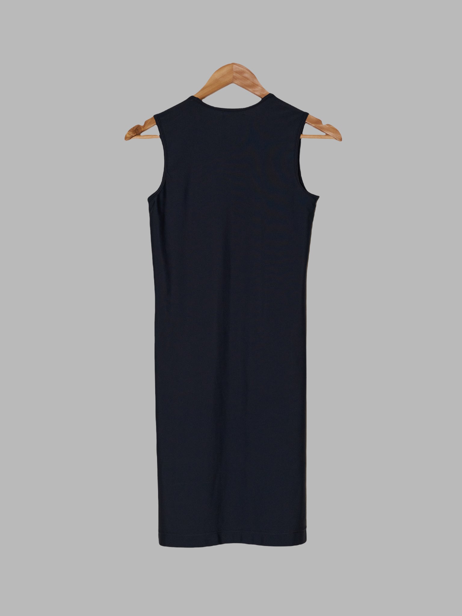 Comme des Garcons AW1997 petrol-y blue nylon sleeveless tunic or mini dress