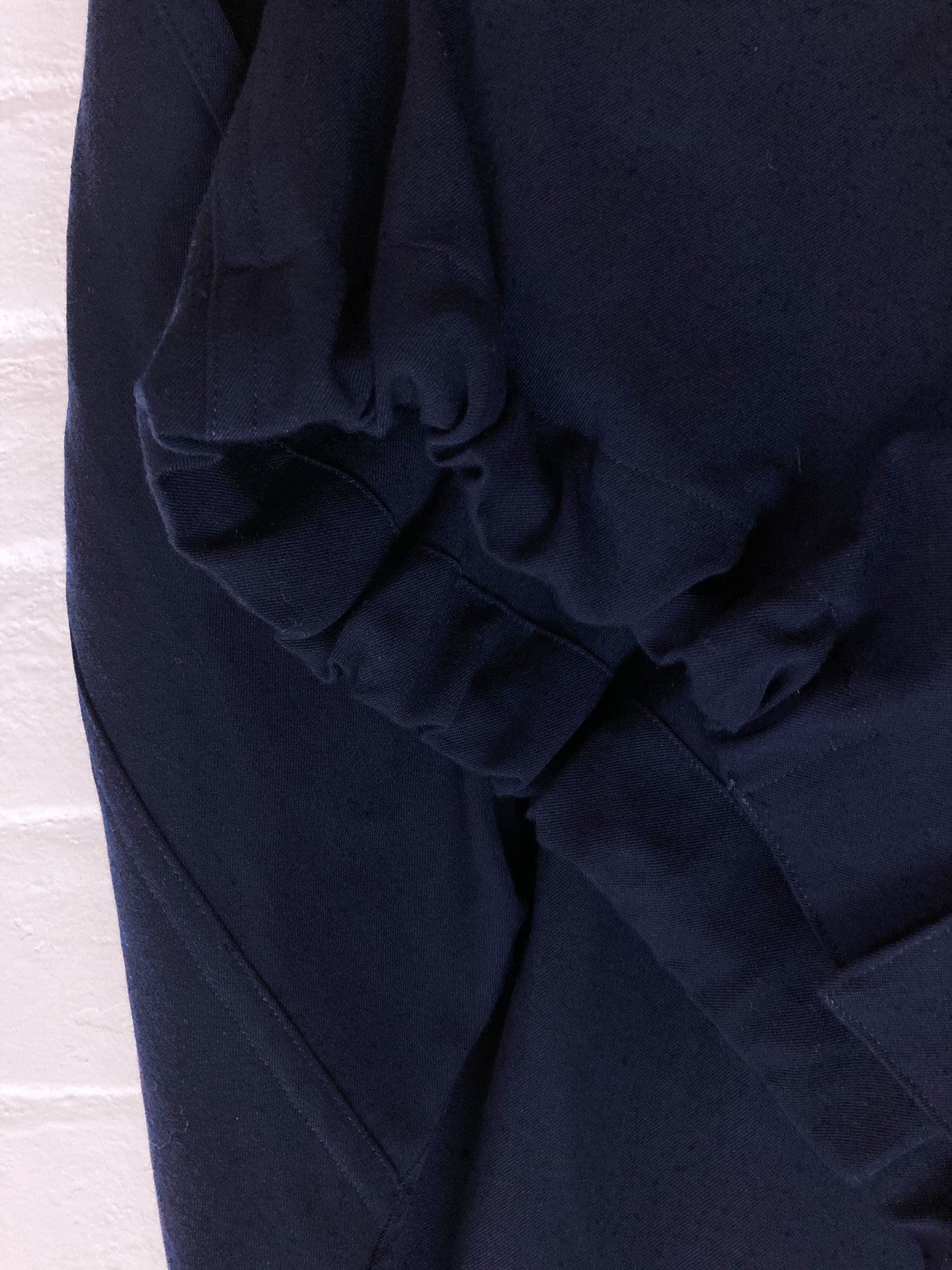 Y’s Yohji Yamamoto 1980s dark navy wool gabardine four pocket jacket