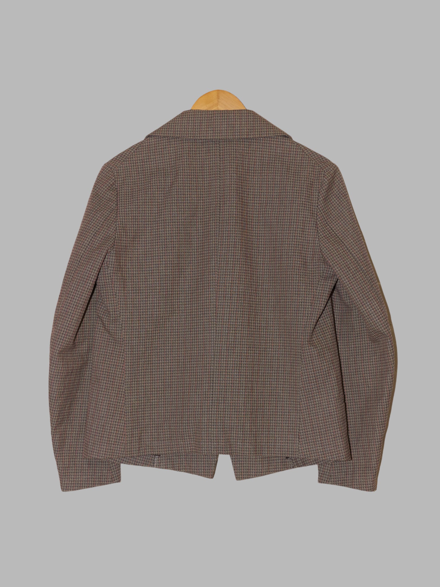 Limi Feu brown cotton patterned three button blazer - S