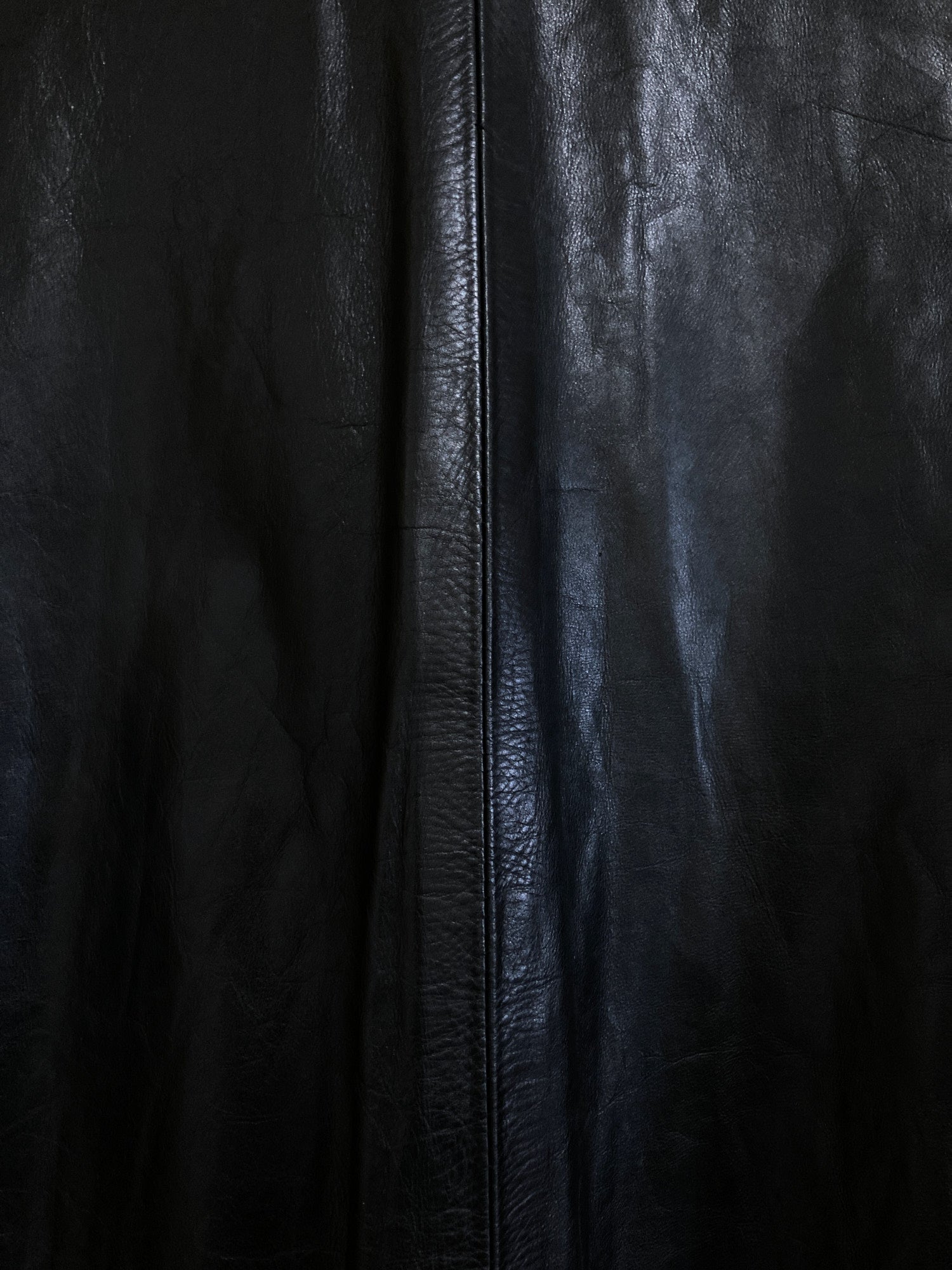 Satoshi Tanaka Barney’s New York black covered placket leather jacket - S XS