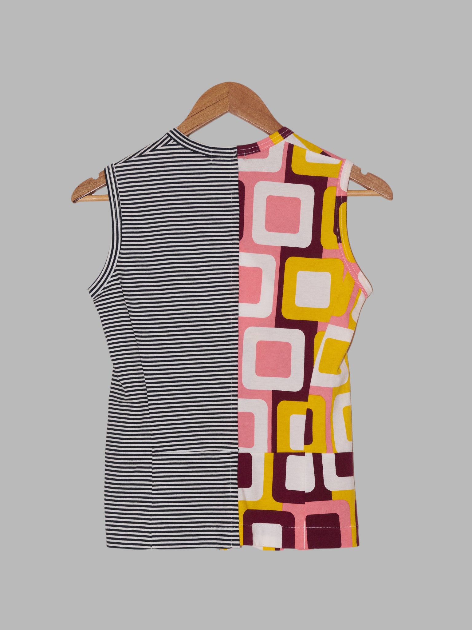 Tricot Comme des Garcons spring 2004 patterned patchwork sleeveless top