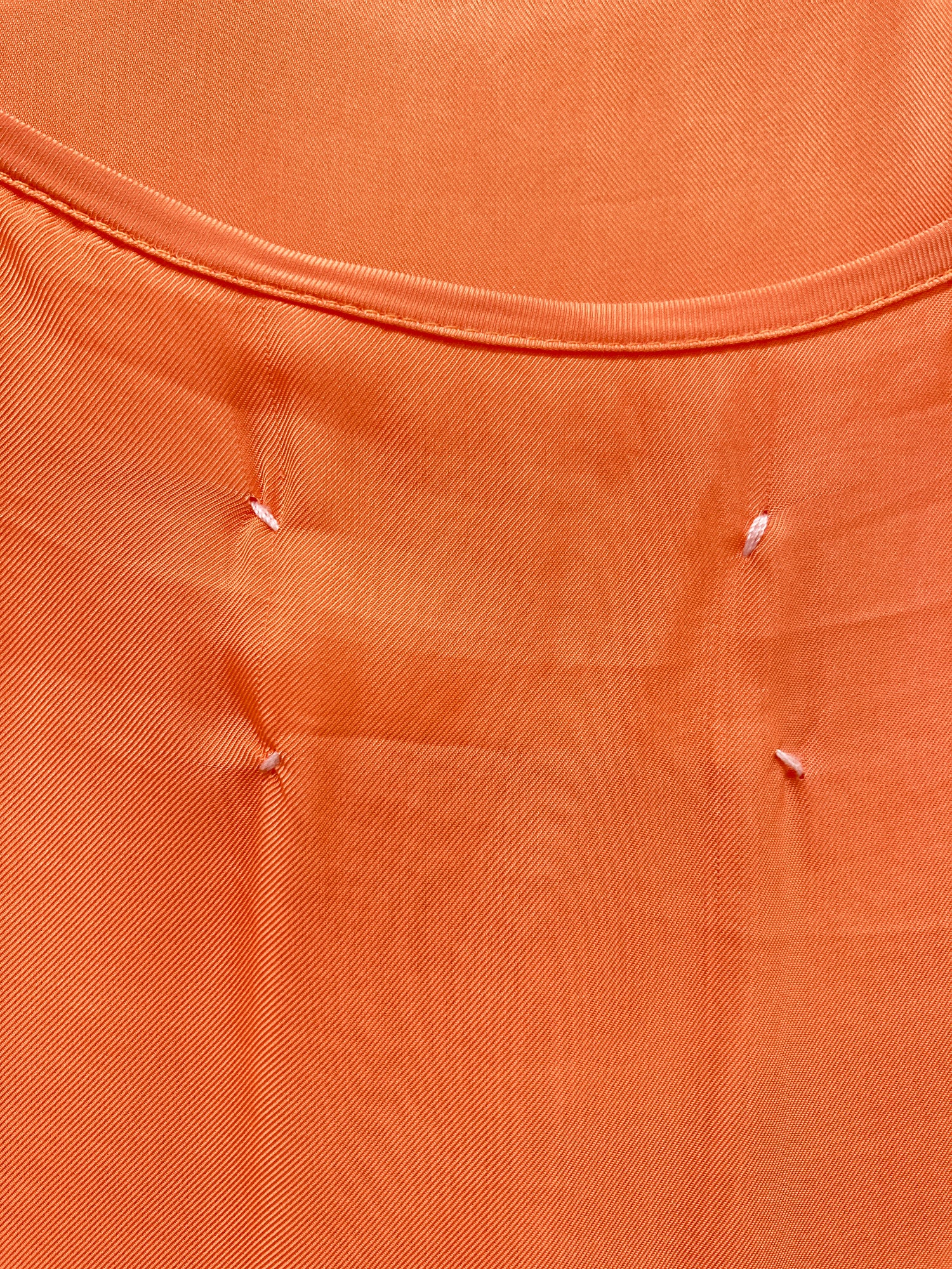 Maison Martin Margiela orange viscose slip dress - size 40 8