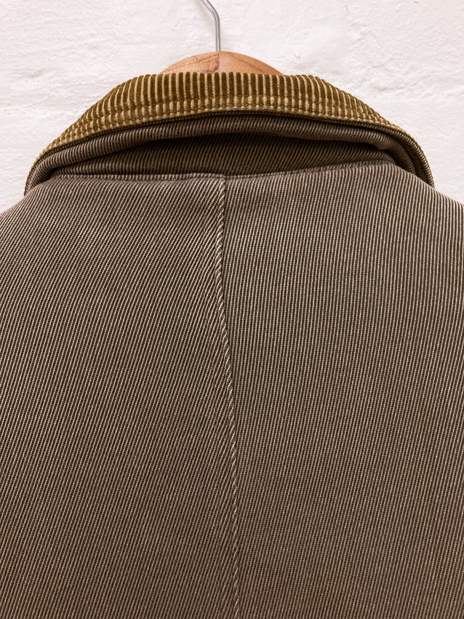Example by Missoni padded khaki corduroy collar jacket - L