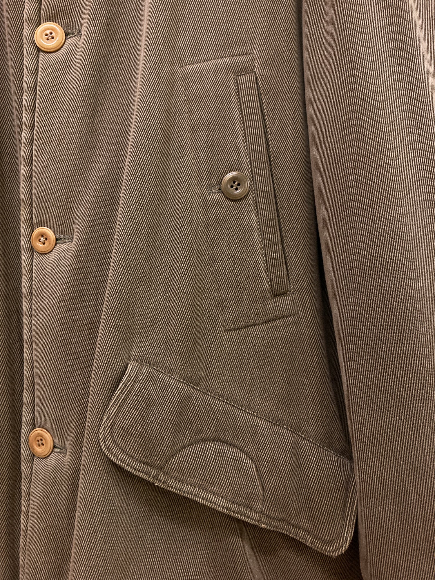Example by Missoni padded khaki corduroy collar jacket - L