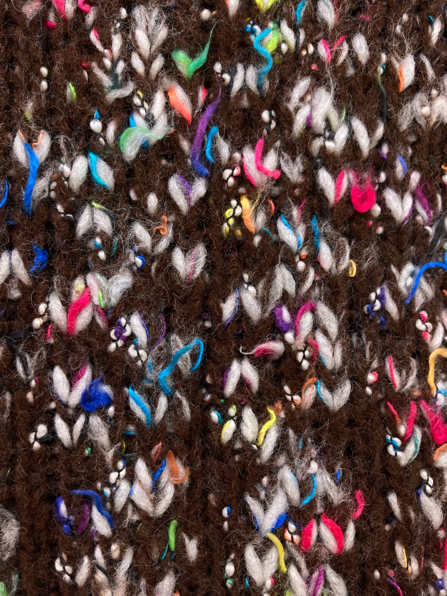 Jean Colonna 1990s brown multicolour speckled jumper - S