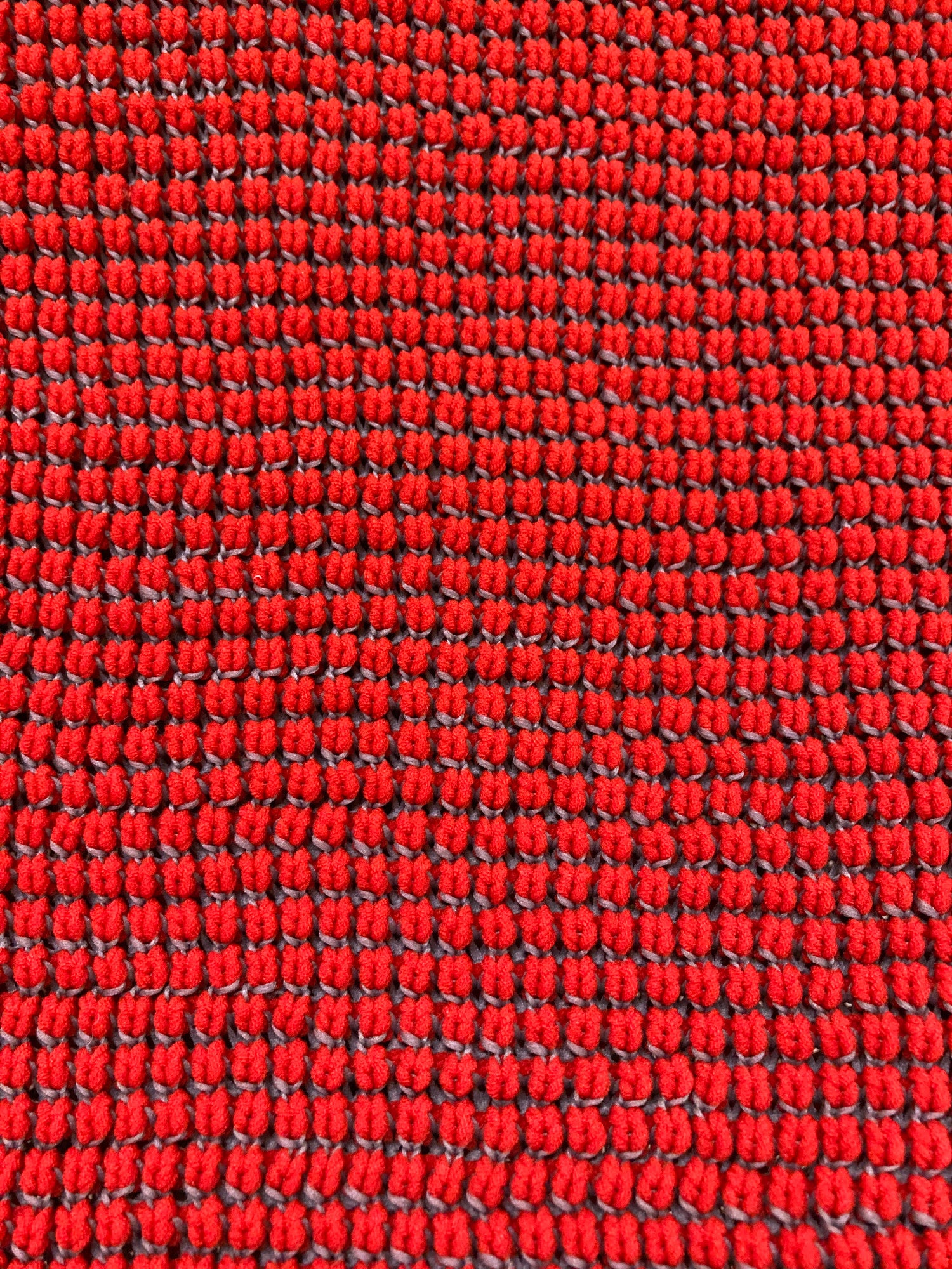 Trunk Hiroko Koshino grey red knit zipped cardigan - size 40