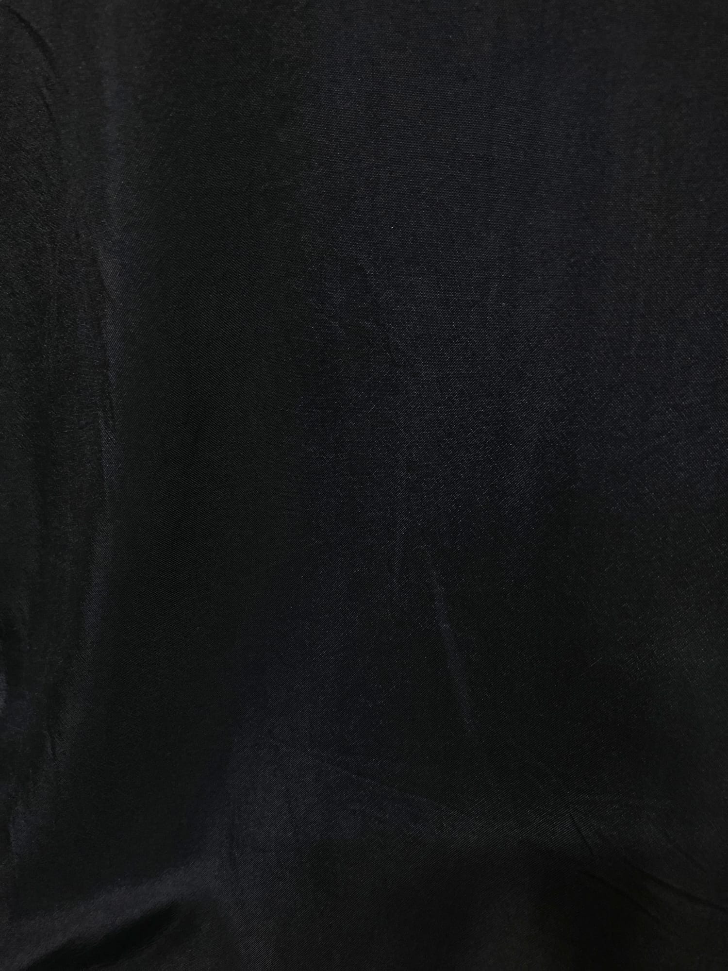 Tricot Comme des Garcons 1980s black satin double breasted blouse