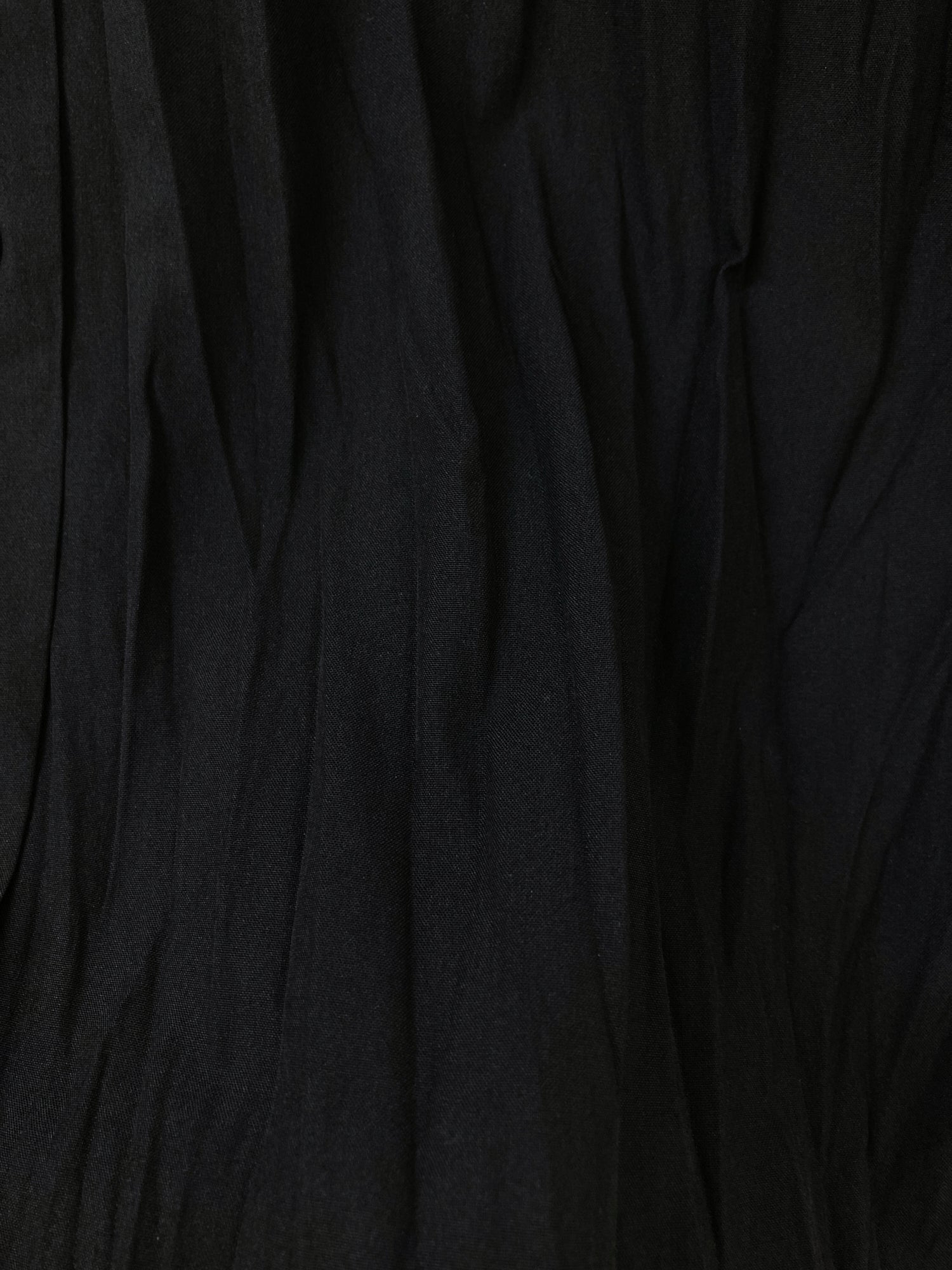 Jean Paul Gaultier Femme 1990s wrinkled black wool blend shirt dress - size 40