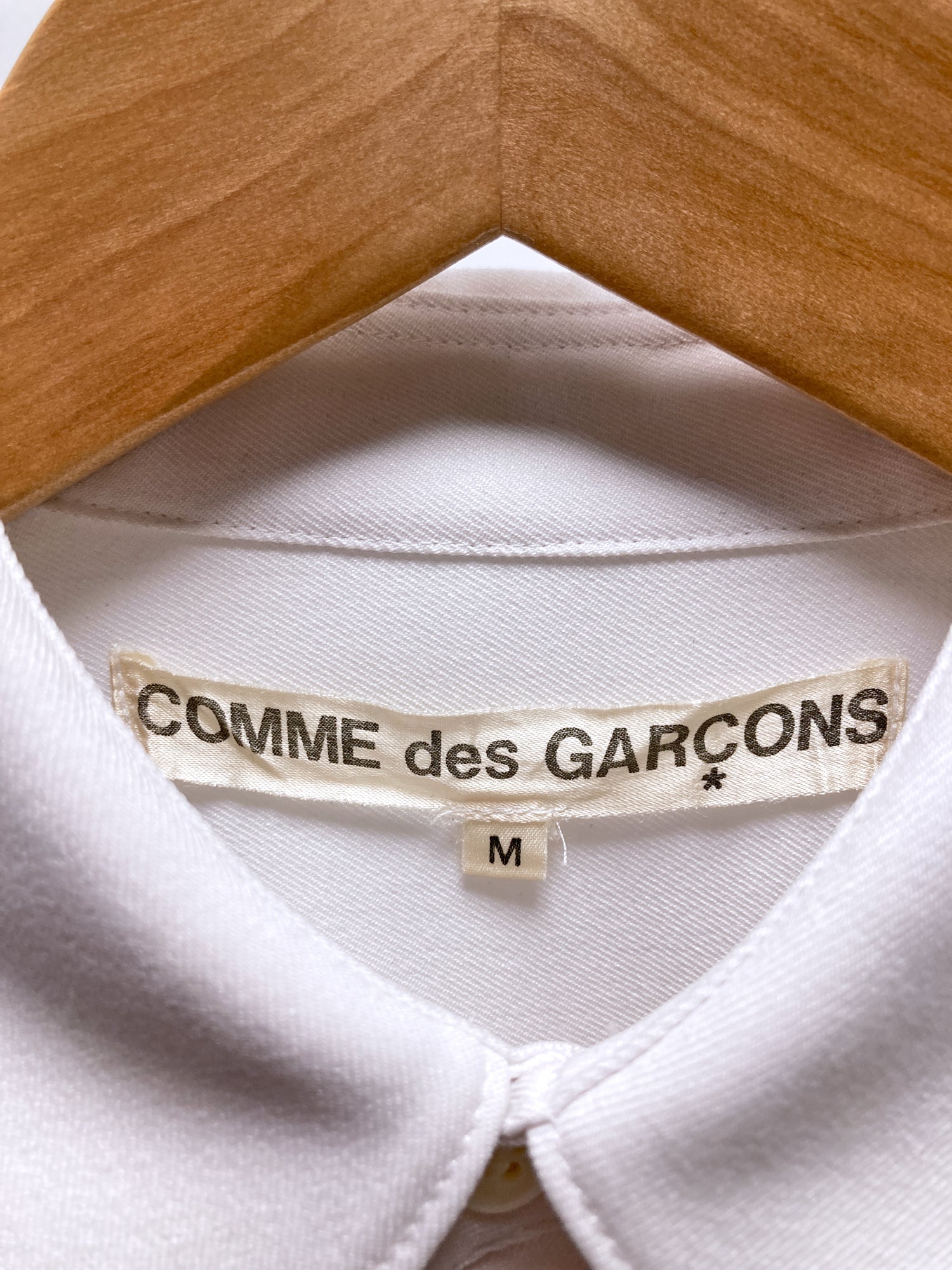 Comme des Garcons AW1995 "Sweeter than Sweet" white maxi pullover shirt dress M