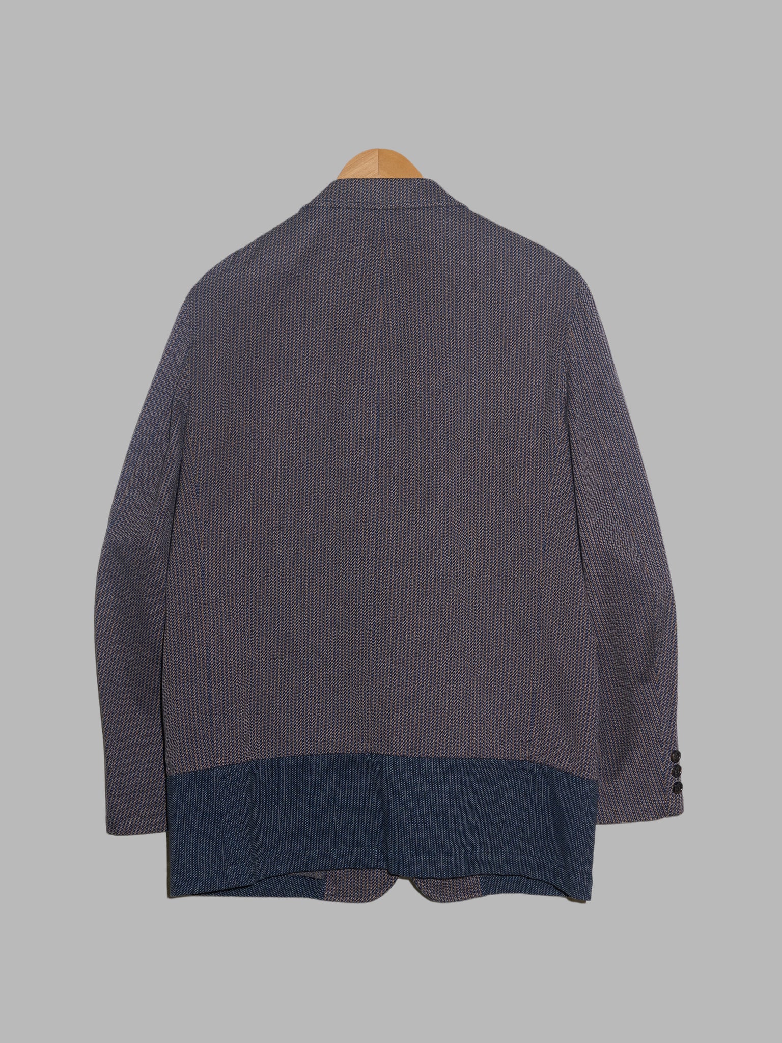 Comme des Garcons Homme 2000 patterned cotton patchwork three button blazer - M