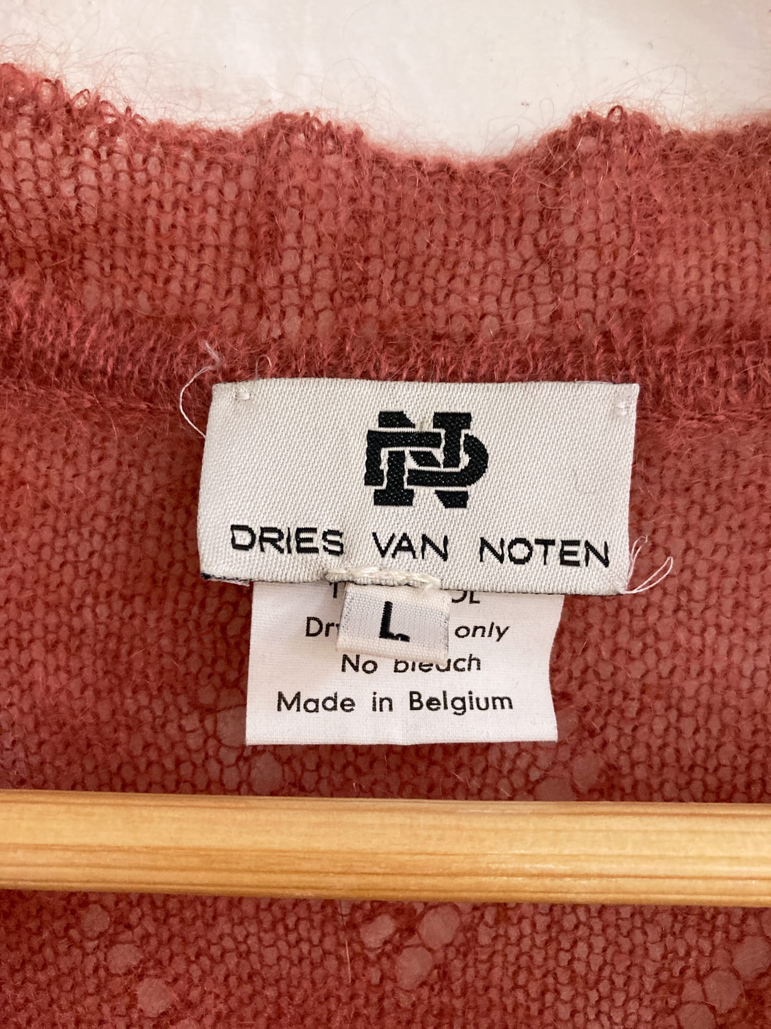 Dries van Noten 1980s - 1990s mohair blend short sleeve knit