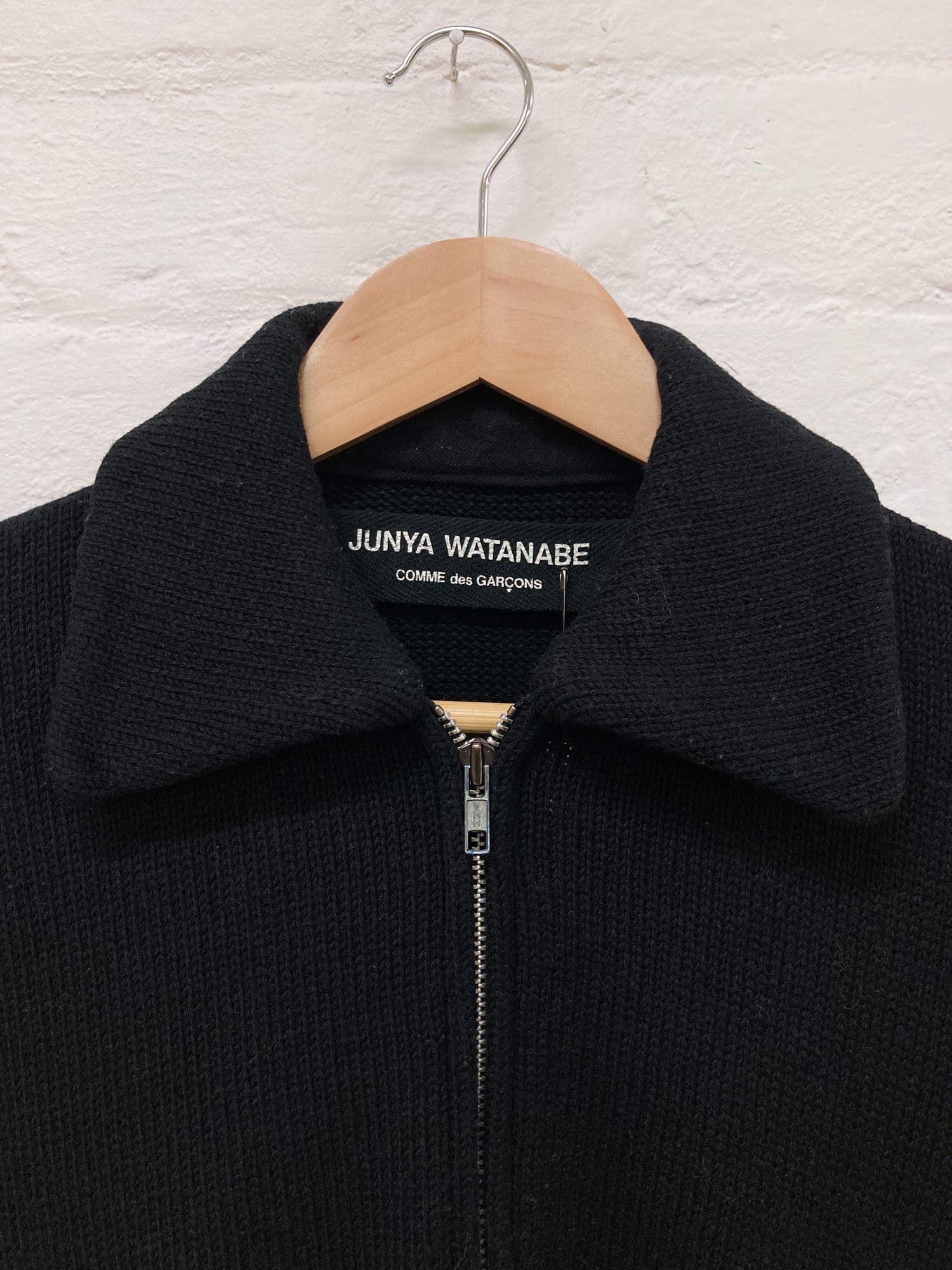 Junya Watanabe Comme des Garcons AW1996 black wool knit jacket