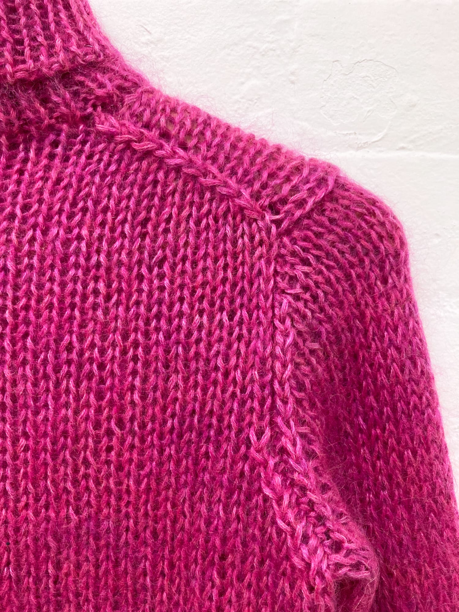 Robe de Chambre Comme des Garcons AW1999 pink mohair turtleneck