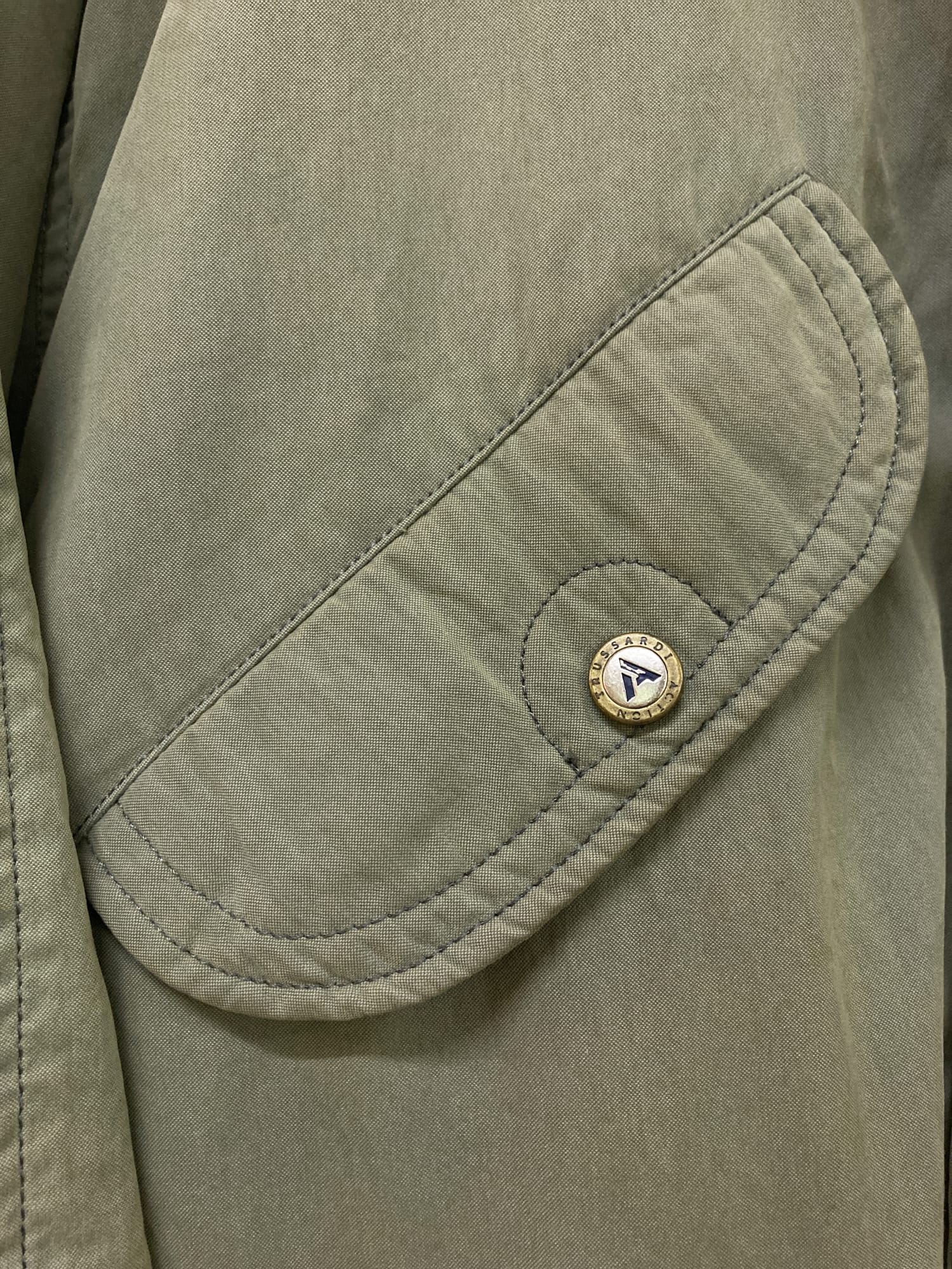 Trussardi Action 1990s oversized cotton military jacket - size 48