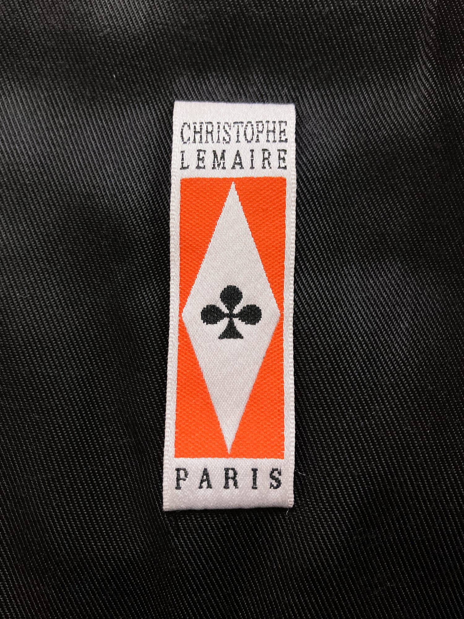 Christophe Lemaire 1990s black leather zipped coat