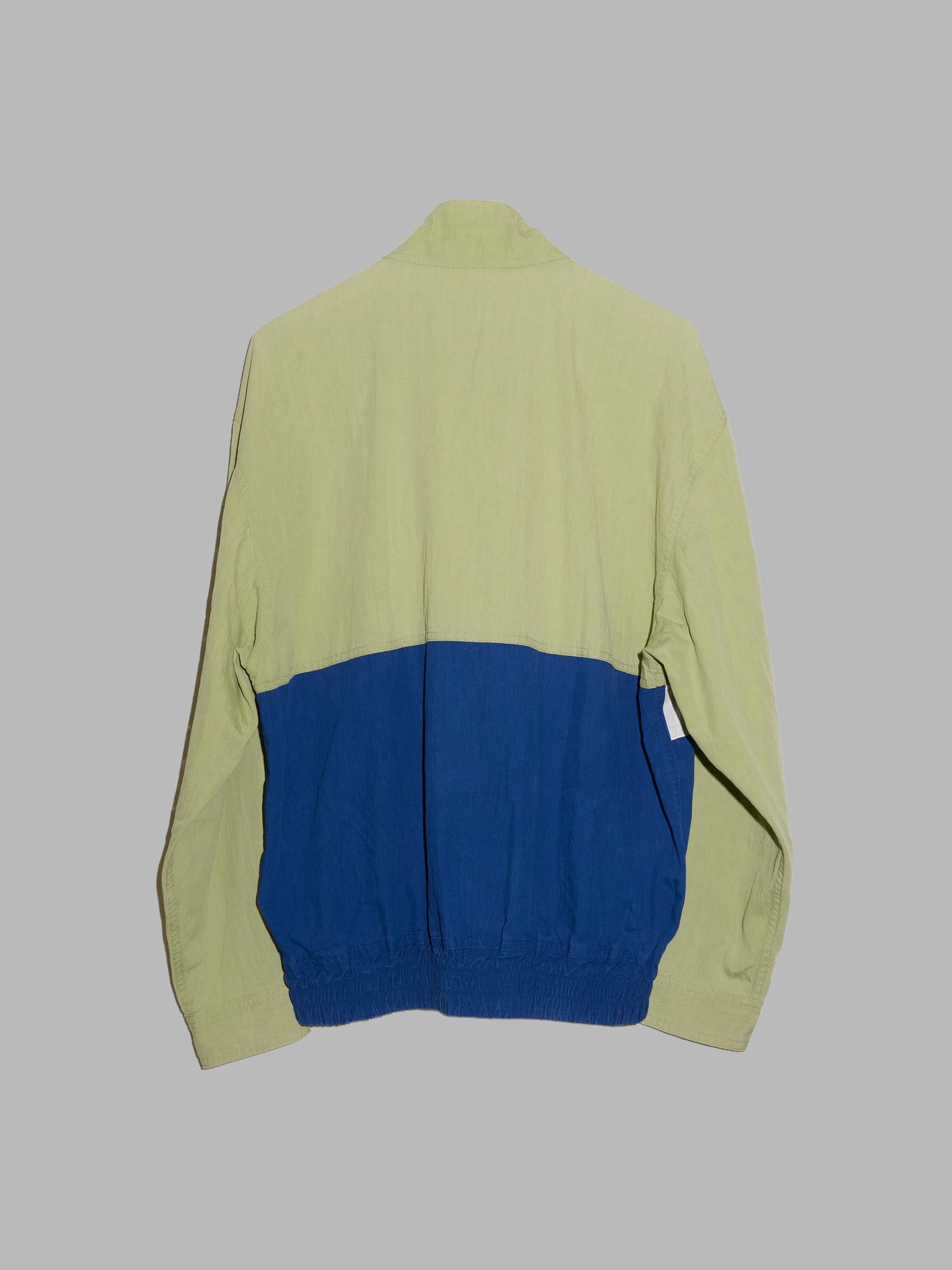 Courreges Homme green blue white three colour zip jacket - L M